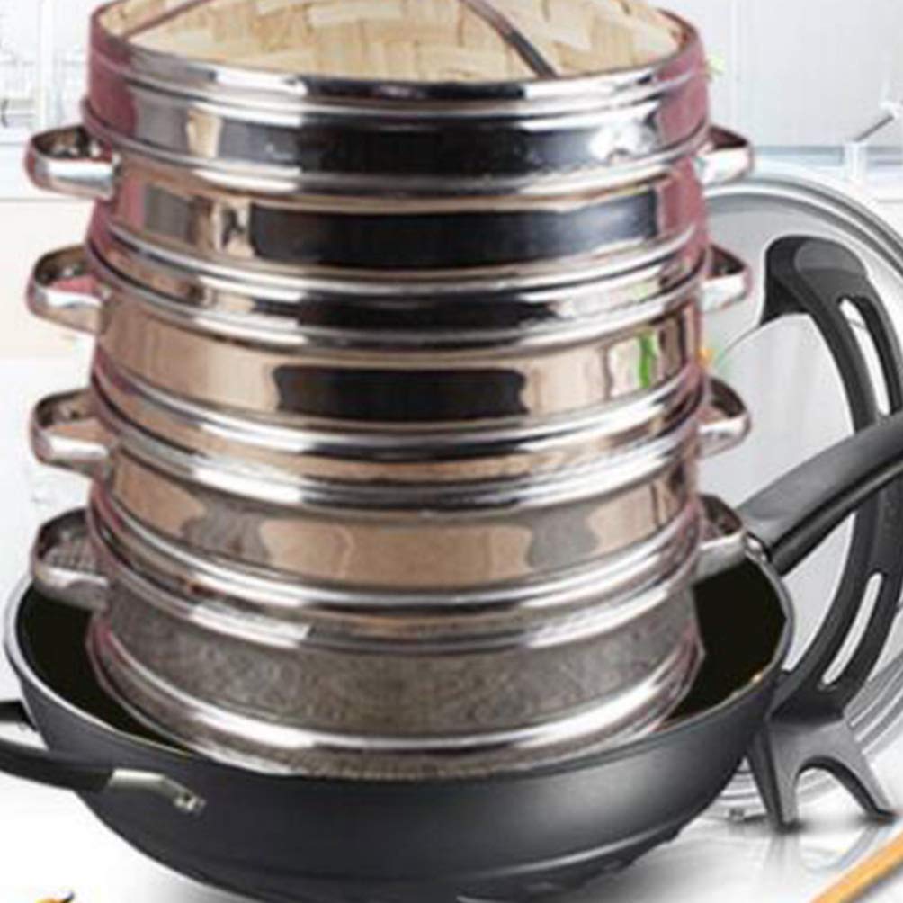 Stainless Steel Steamer Basket for Cooking, Steaming Buns & Vegetables - Perfect for Dumplings, Dim Sum & Healthy Meals