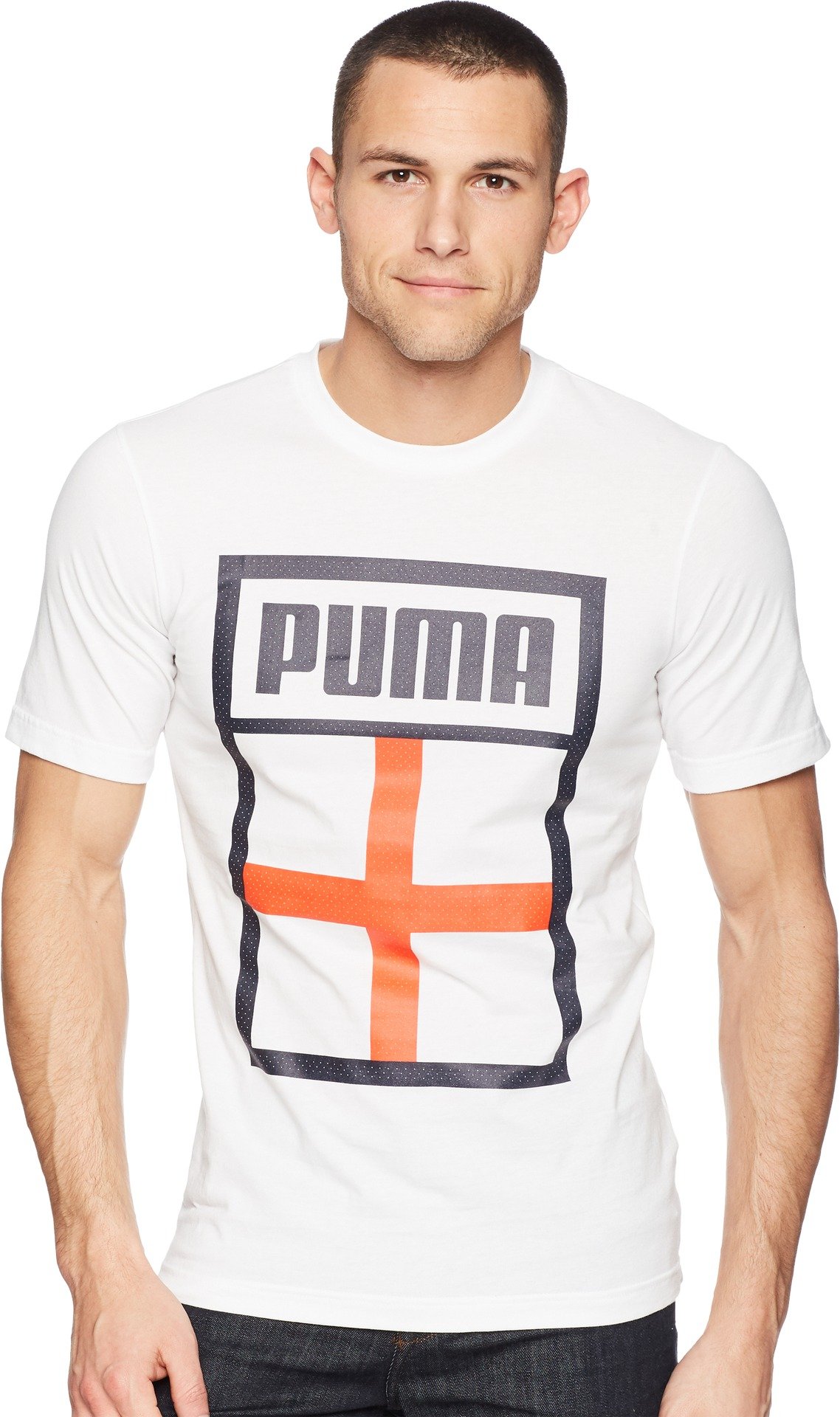 PUMA Men's Forever Football Country T-Shirt - Comfortable Cotton Jersey Tee for Soccer Fans | Perfect for Game Day, Training & Casual Wear