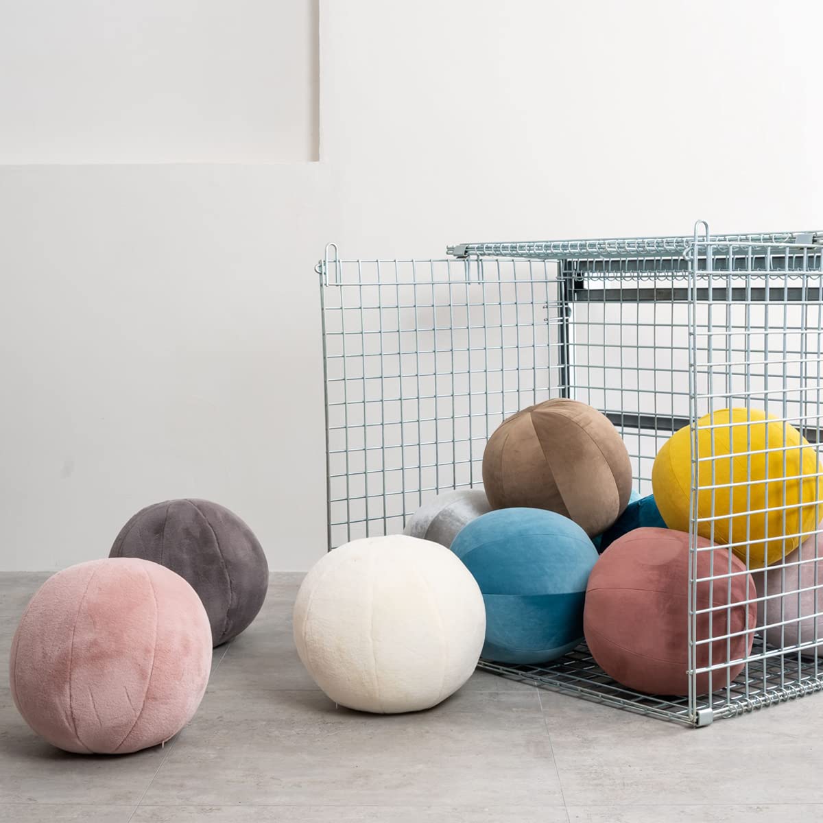 Round Plush Throw Pillow - 11.8