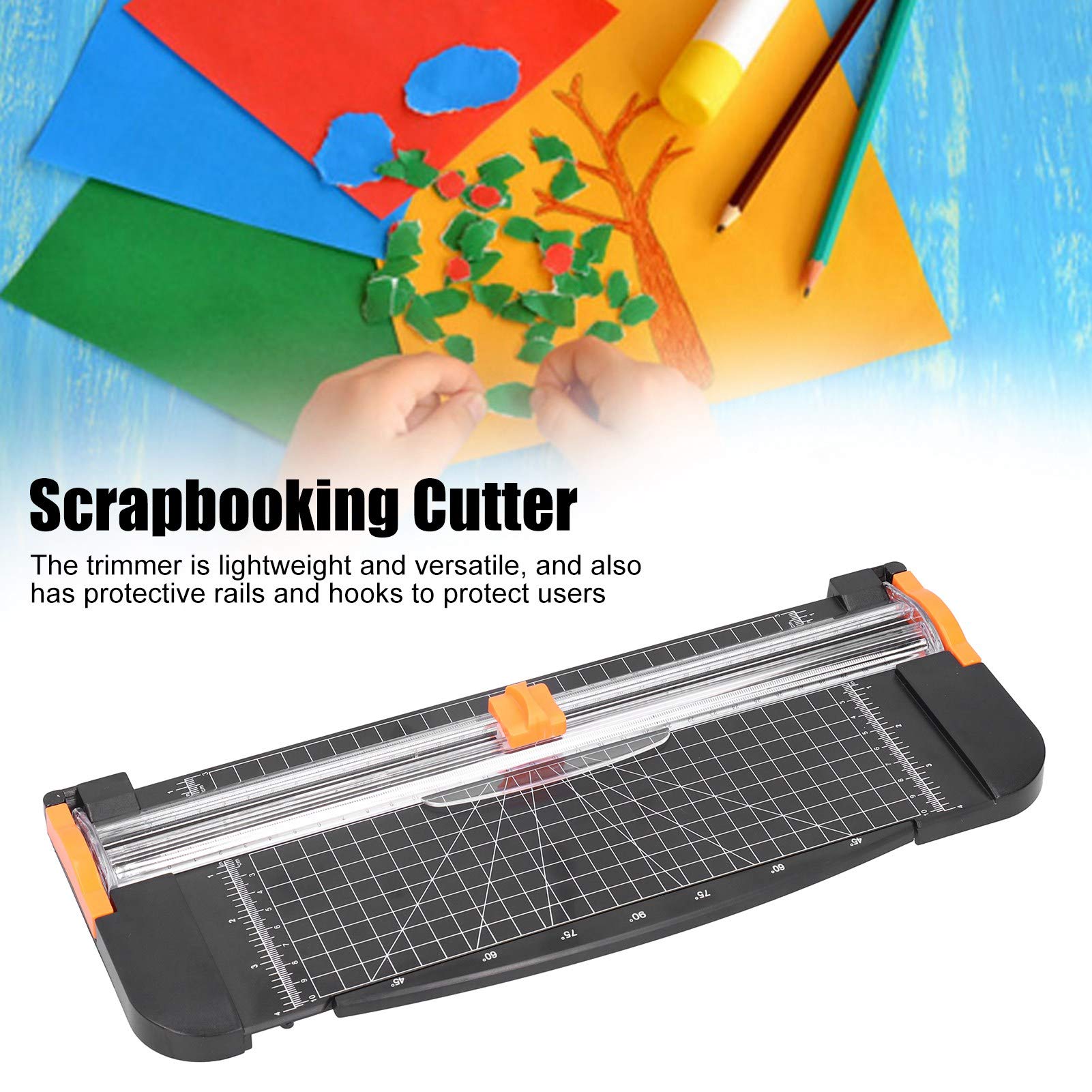 Premium Paper Trimmer & Craft Cutter - Heavy Duty Scrapbooking Tool for Precise Cutting of Photos, Labels, Gift Cards, Coupons & Cardstock - Perfect for DIY Projects, Photo Albums & Office Use