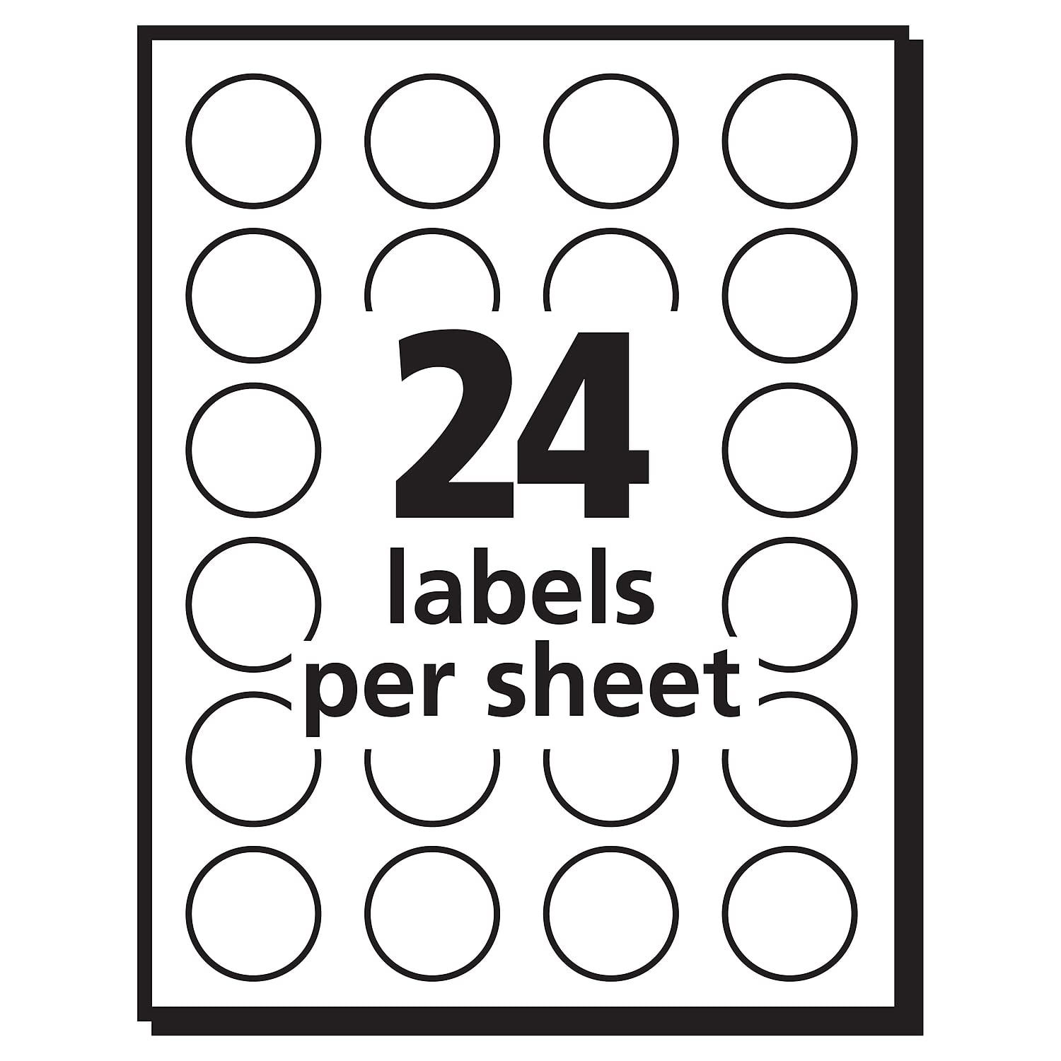 Avery 05466 Removable Round Labels 3/4