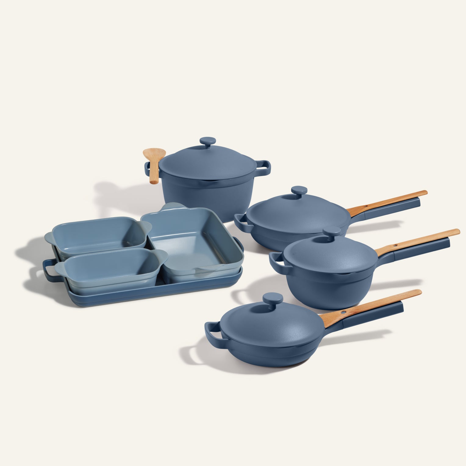 Premium Non-Stick Cookware & Bakeware Set - 15-Piece Kitchen Essentials for Baking, Roasting & Frying | Perfect for Home Chefs & Holiday Cooking Gifts