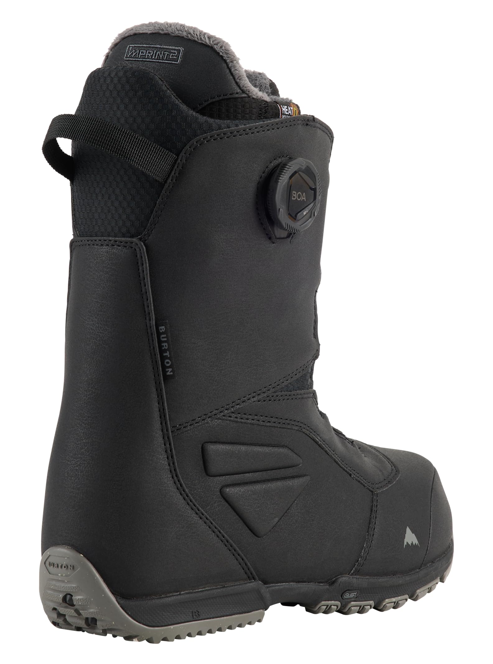 Burton Men's Ruler BOA Snowboard Boots - Black Size 14 | Waterproof Winter Snowboarding Boots for Men | Perfect for All-Mountain Riding & Freestyle Snowboarding