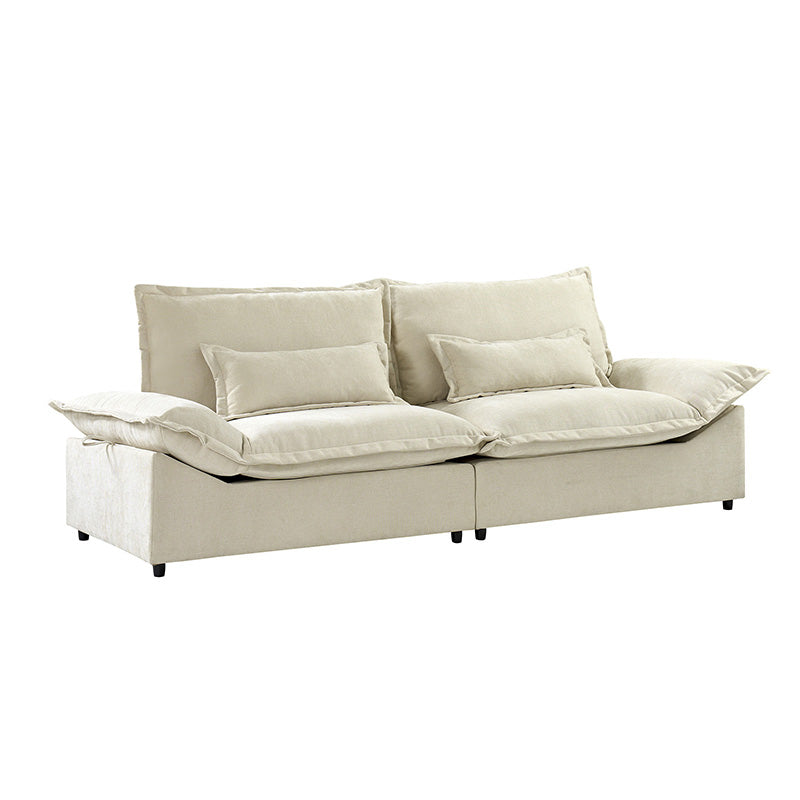 Fabiola Mini Sofa with Storage & Seamless Design - Compact Modern Loveseat for Small Spaces, Living Room, Bedroom or Dorm