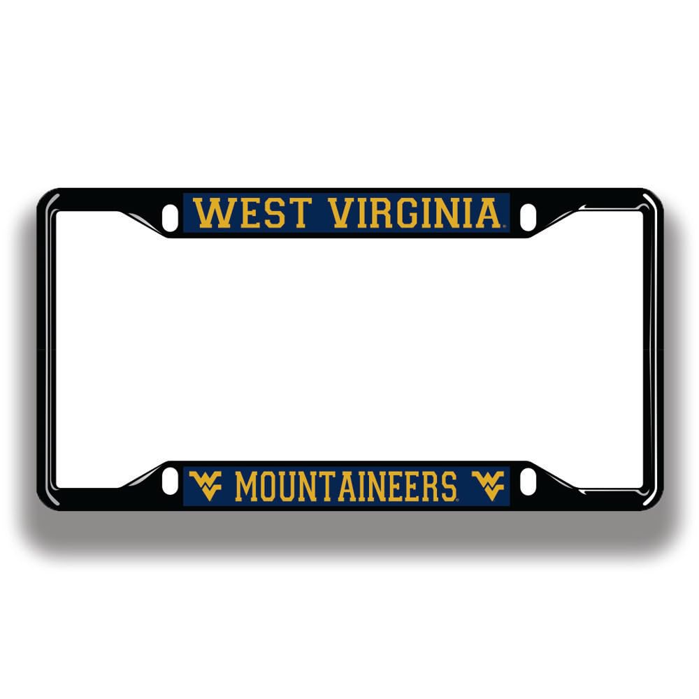 NCAA Licensed Black License Plate Frame - Premium Quality for Cars & Trucks - Perfect for College Sports Fans & Alumni