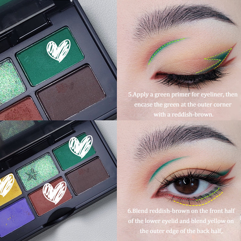 Cold N Wild Dunhuang Six Color Eyeshadow Palette - Long Lasting, Highly Pigmented Makeup for Day & Night Looks - Perfect for Parties, Weddings & Special Occasions