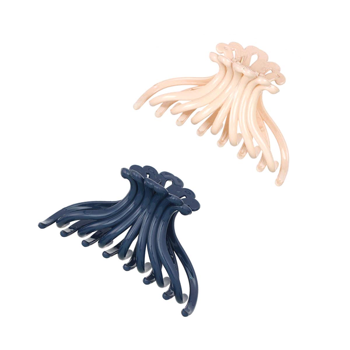 Women's Hair Claw Clips - 2 Pack Strong Hold Barrettes for Thick Hair | Perfect for Ponytails, Buns & Everyday Styling