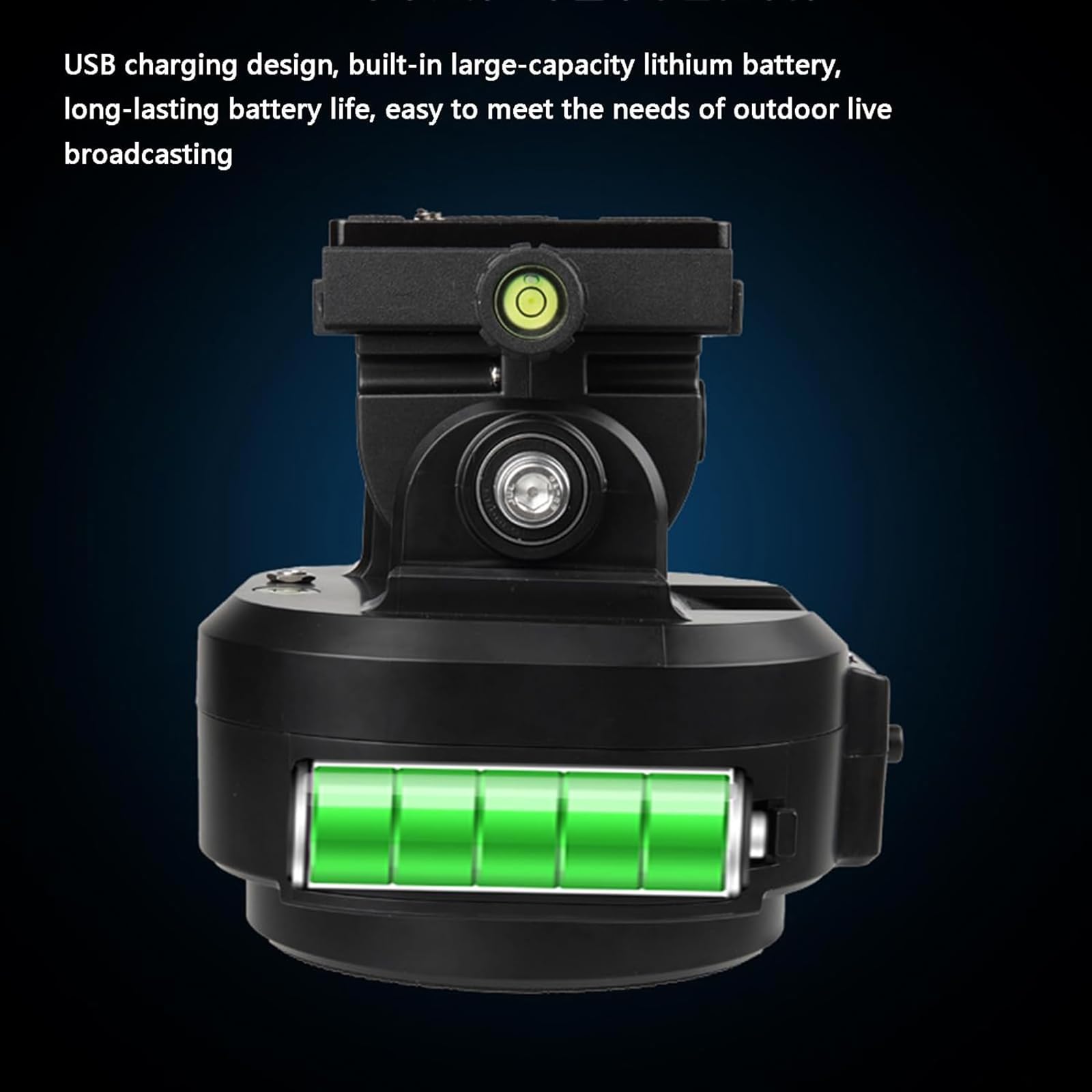 Motorized Auto Face Tracking Pan Tilt Tripod Head with Remote Control - 360° Rotating Panoramic Mount for DSLR Cameras, Smartphones & Tripods | Perfect for Vlogging, Live Streaming & Video Conferencing