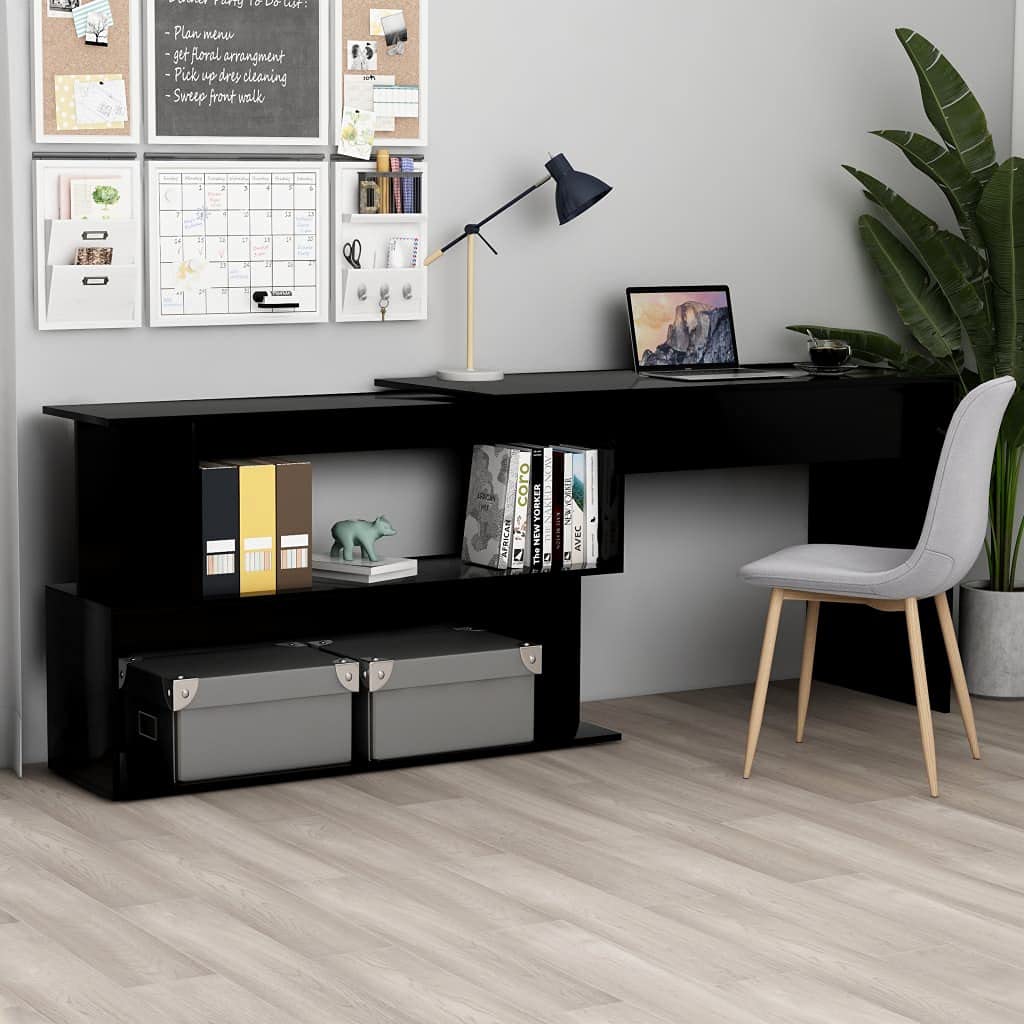 Compact L-Shaped Corner Desk for Small Spaces - 47.2