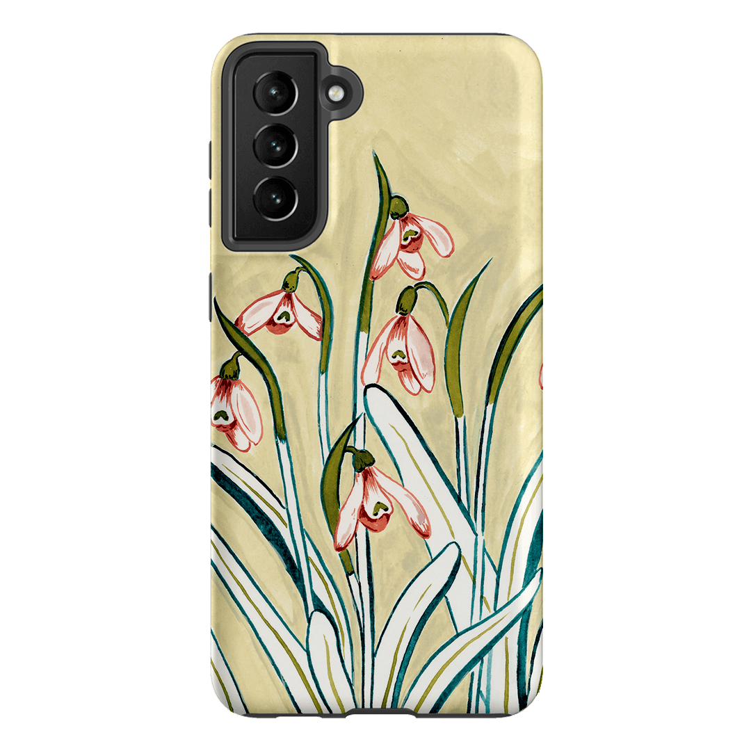 Premium Snowdrop Pattern Shockproof Phone Case - Durable Protective Cover for iPhone & Samsung - Perfect for Everyday Use, Travel & Outdoor Activities