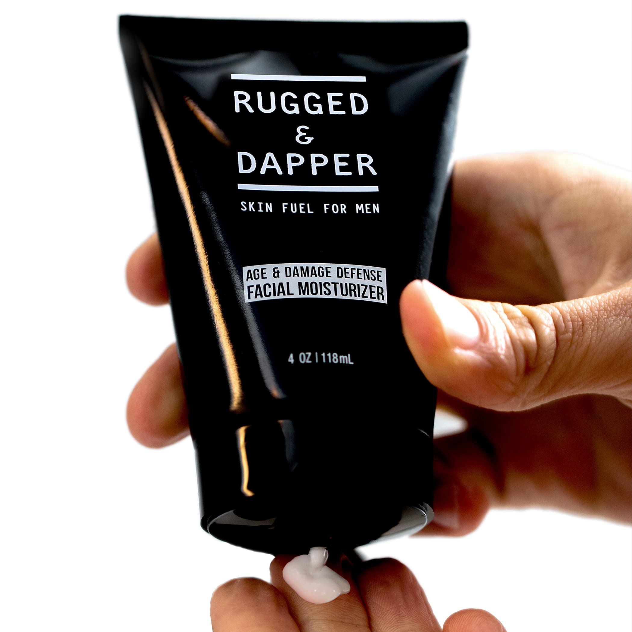 RUGGED & DAPPER Men's Face Moisturizer & Organic Facial Treatment Mask - Hydrating & Anti-Aging Skincare for Dry Skin - Perfect for Daily Use & Post-Shave Care
