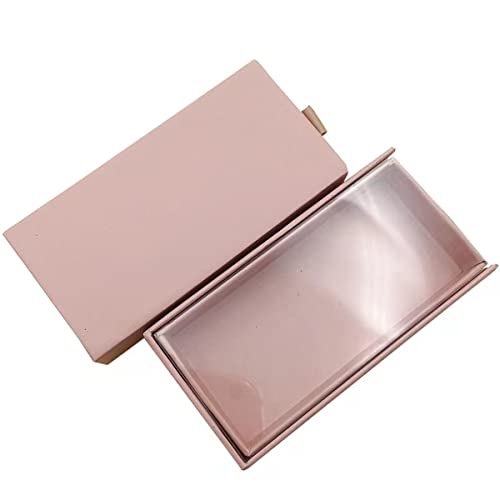 Wholesale 25MM Mink Eyelash Packaging Box with Magnetic Closure - Light Brown Empty Lash Case with Tray (30pcs) for Professional Salon & DIY Eyelash Extensions