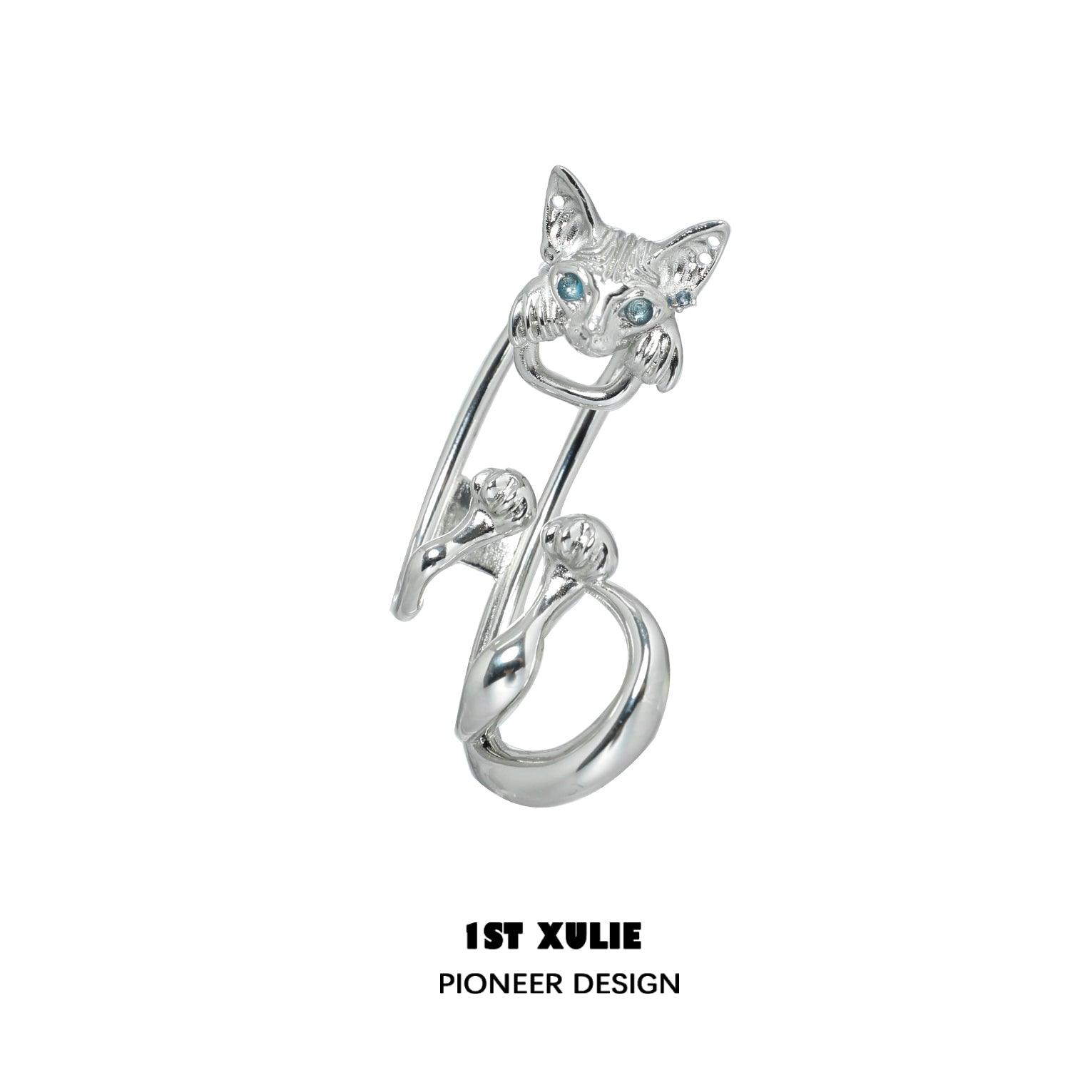 18k Platinum Plated Cat Ear Clips™ - Elegant Cat-Themed Hair Accessories for Women, Perfect for Parties, Cosplay and Everyday Fashion