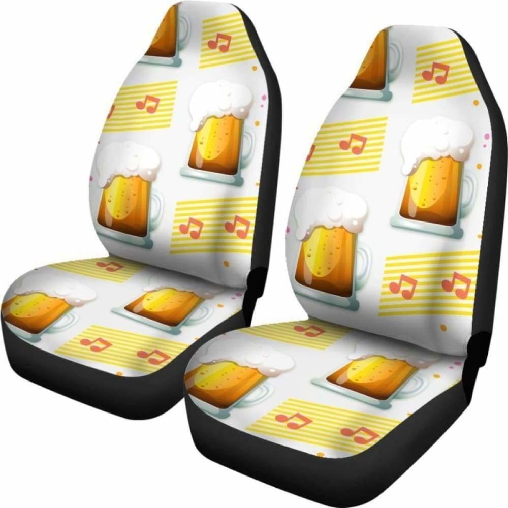 Premium Beer-Themed Car Seat Covers - Universal Fit 012 195016 - Perfect for Sports Bars, Tailgating & Beer Enthusiasts