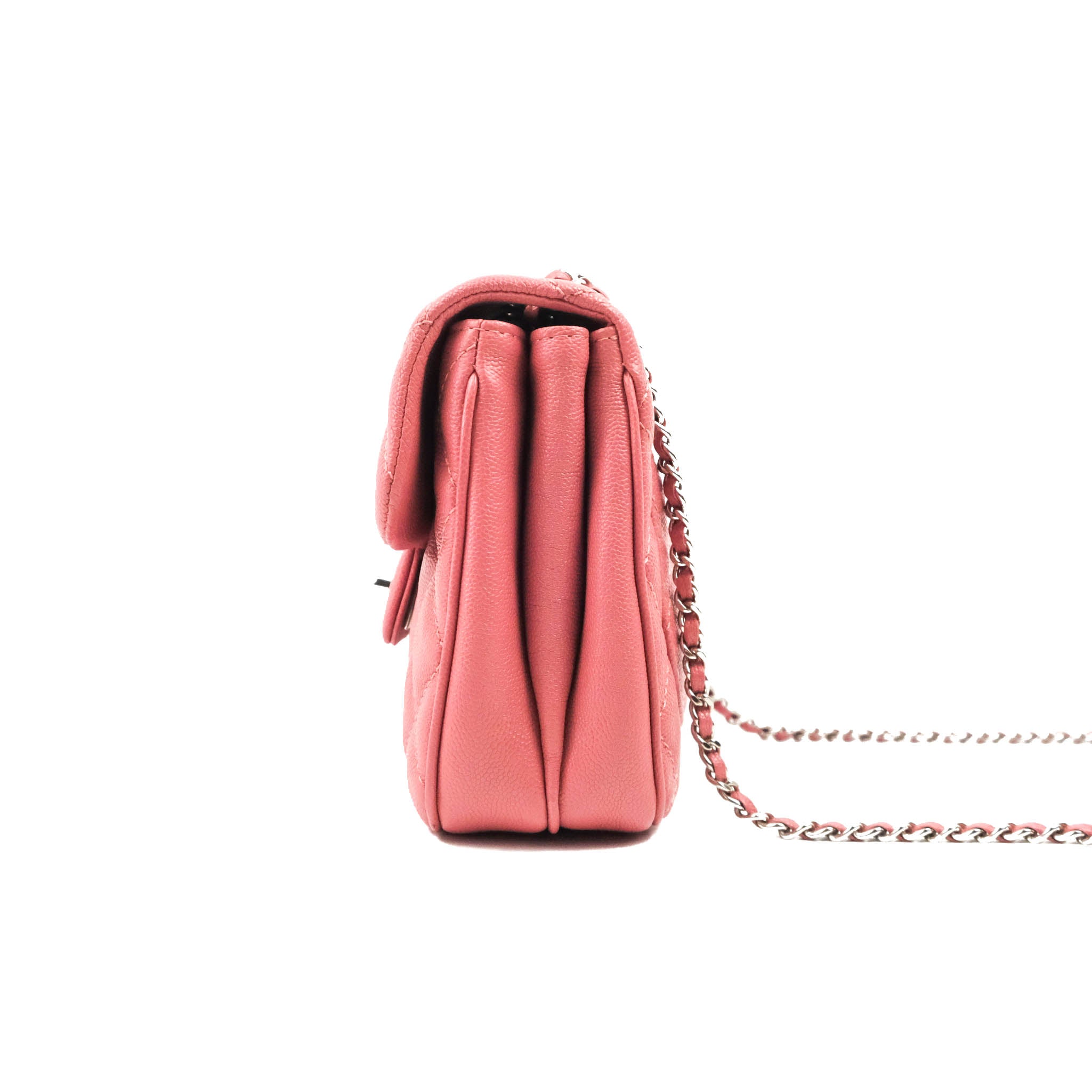 Chanel Caviar Quilted Small Urban Companion Flap Bag in Pink with Silver Hardware - Luxury Crossbody Bag for Women, Perfect for Date Night & Special Occasions