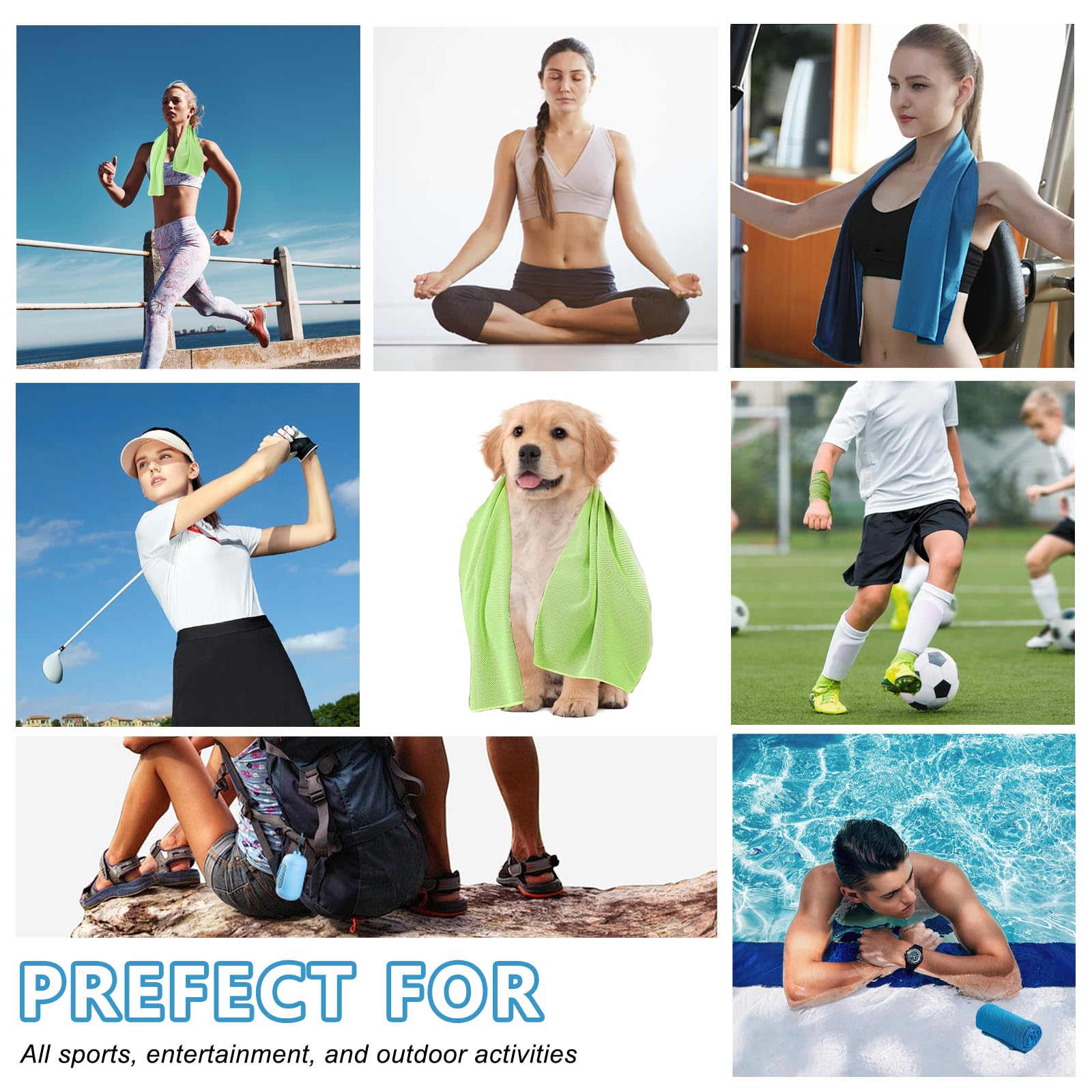 4 Pack Cooling Towels (40