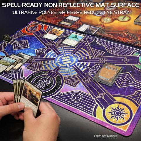 Premium Stitched Edge TCG Playmat with Star Design - Perfect for Magic: The Gathering, Pokémon, and Yu-Gi-Oh! Card Games