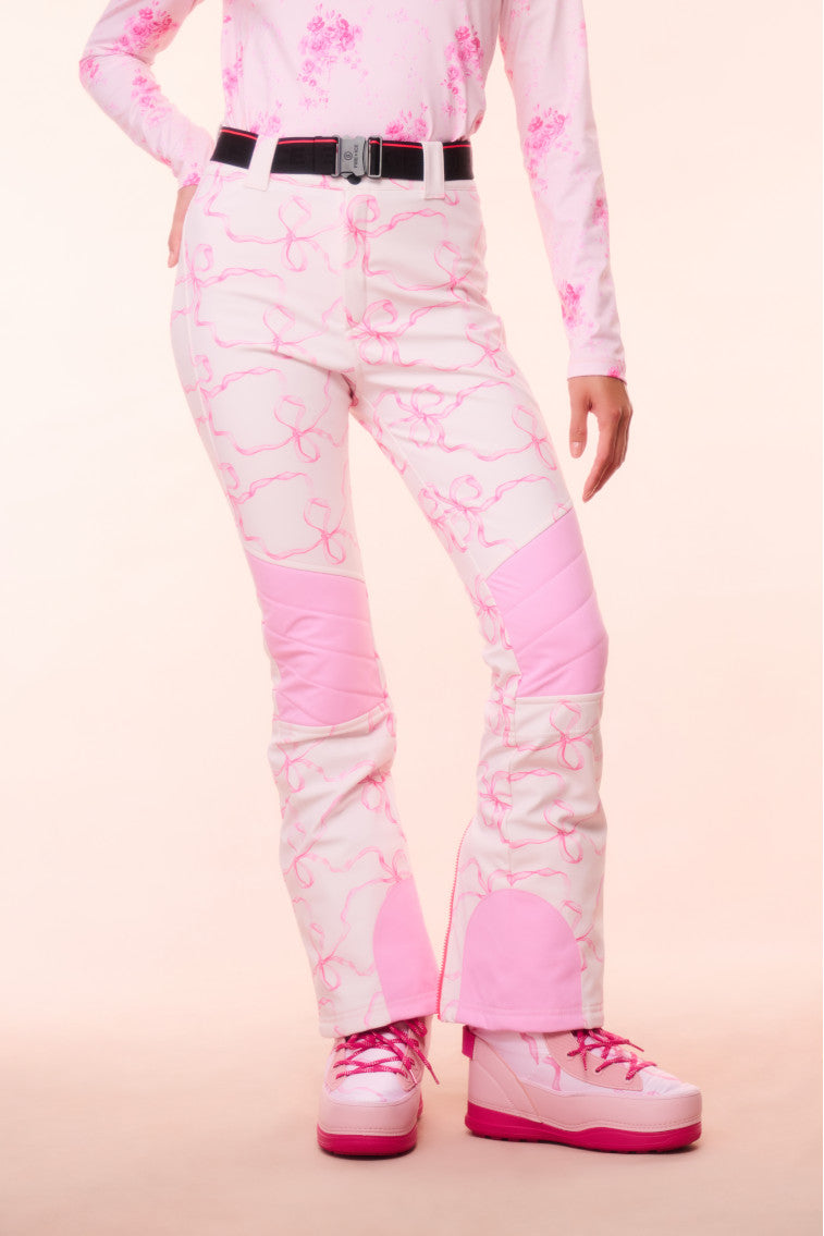 BOGNER FIRE+ICE x LoveShackFancy Zula Women's Waterproof Ski Pants - Insulated Winter Snow Pants for Skiing & Snowboarding