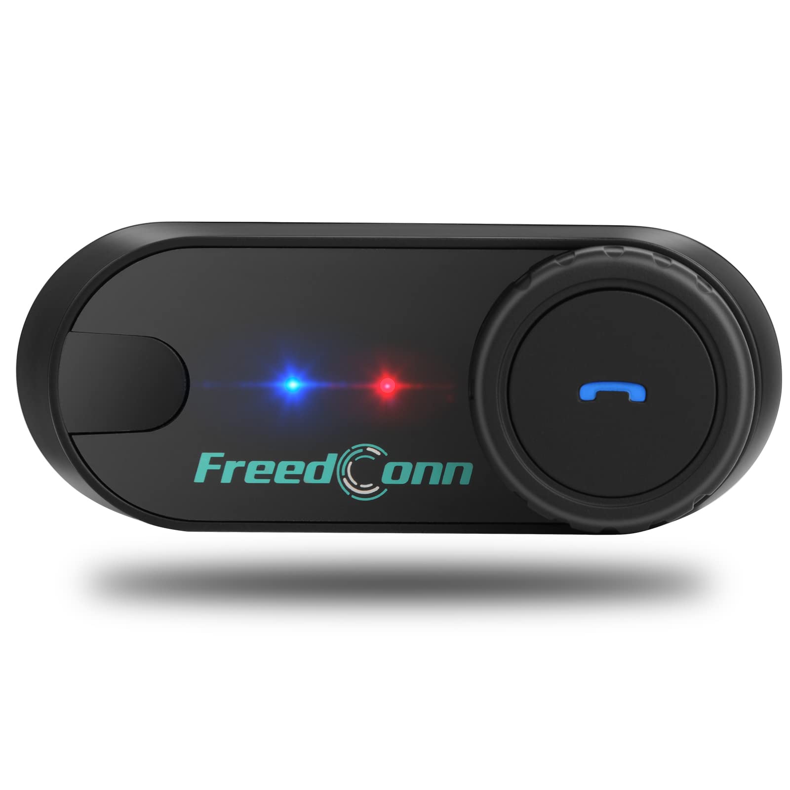 FreedConn TCOM VB PLUS Bluetooth 5.0 Motorcycle Helmet Headset - 800m Intercom System for 2 Riders, Music Sharing, Universal Fit - Perfect for Group Riding, Road Trips & Adventure Touring