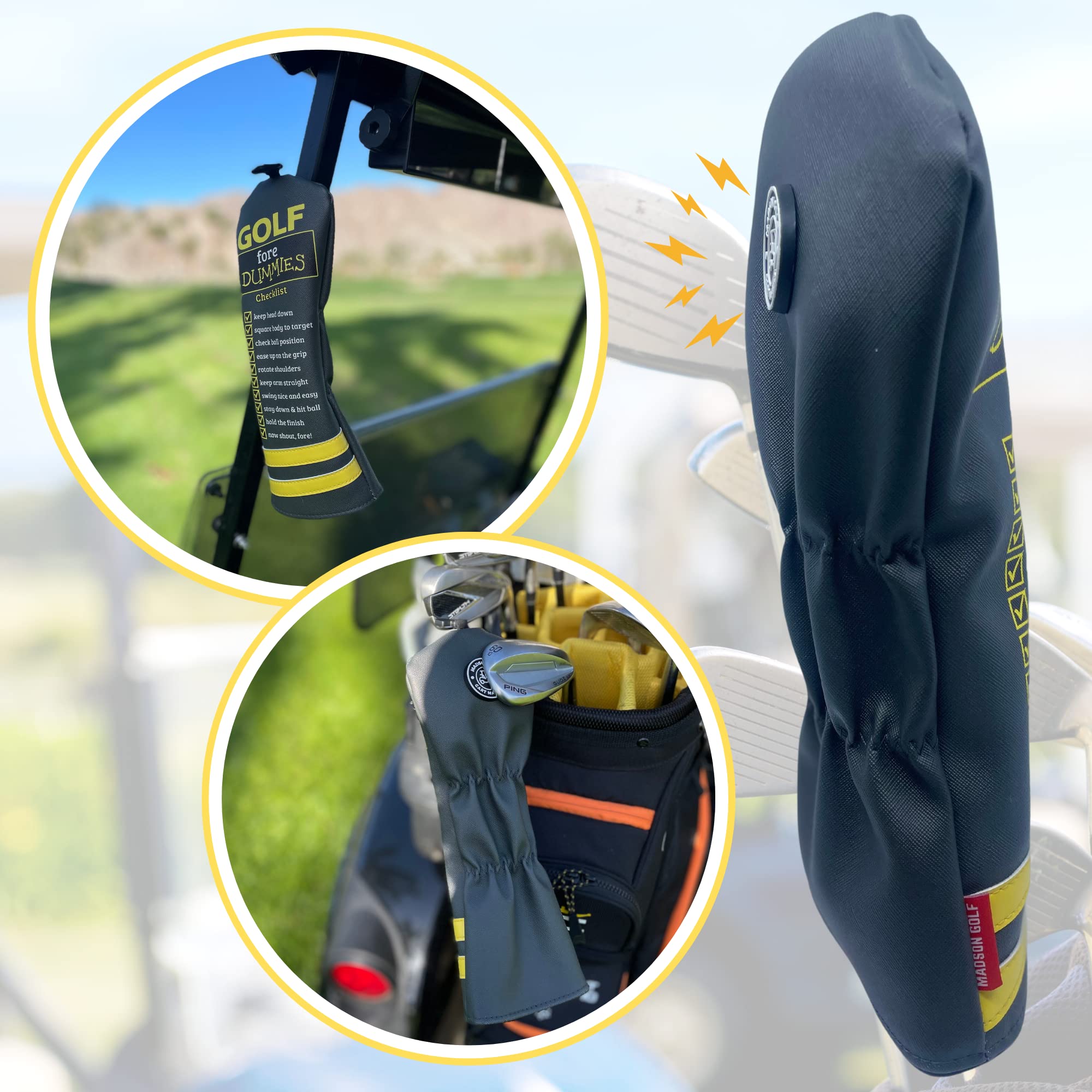 Funny Golf Headcovers for Putters - Perfect Golf Gifts for Men & Women - Ideal for Practice & Gifting