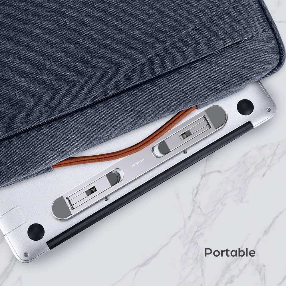 Ergonomic Laptop Stand for Desk - Adjustable Cooling Riser for MacBook, Dell, HP & 10-15.6