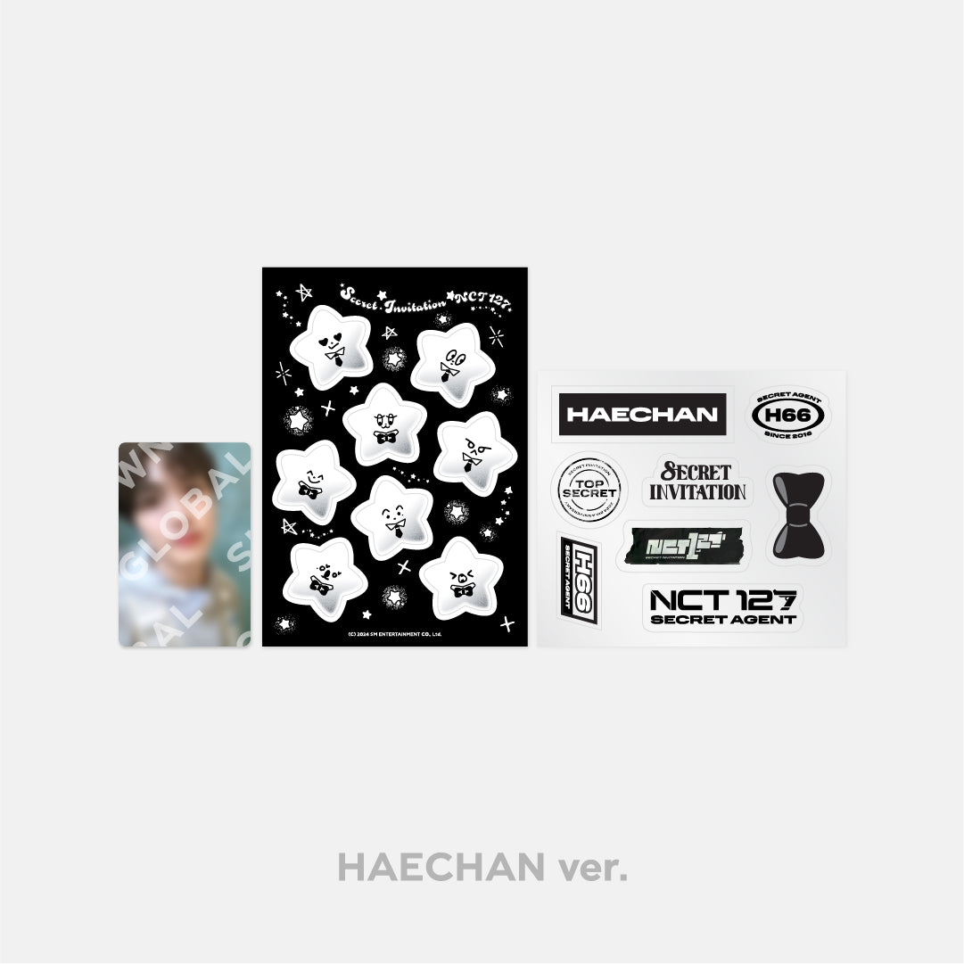 NCT 127 8th Anniversary Fan Meeting '8ECRET INVITATION' Deco Sticker Set - Kpop Merchandise for Fans, Scrapbooking, Laptop & Phone Decoration