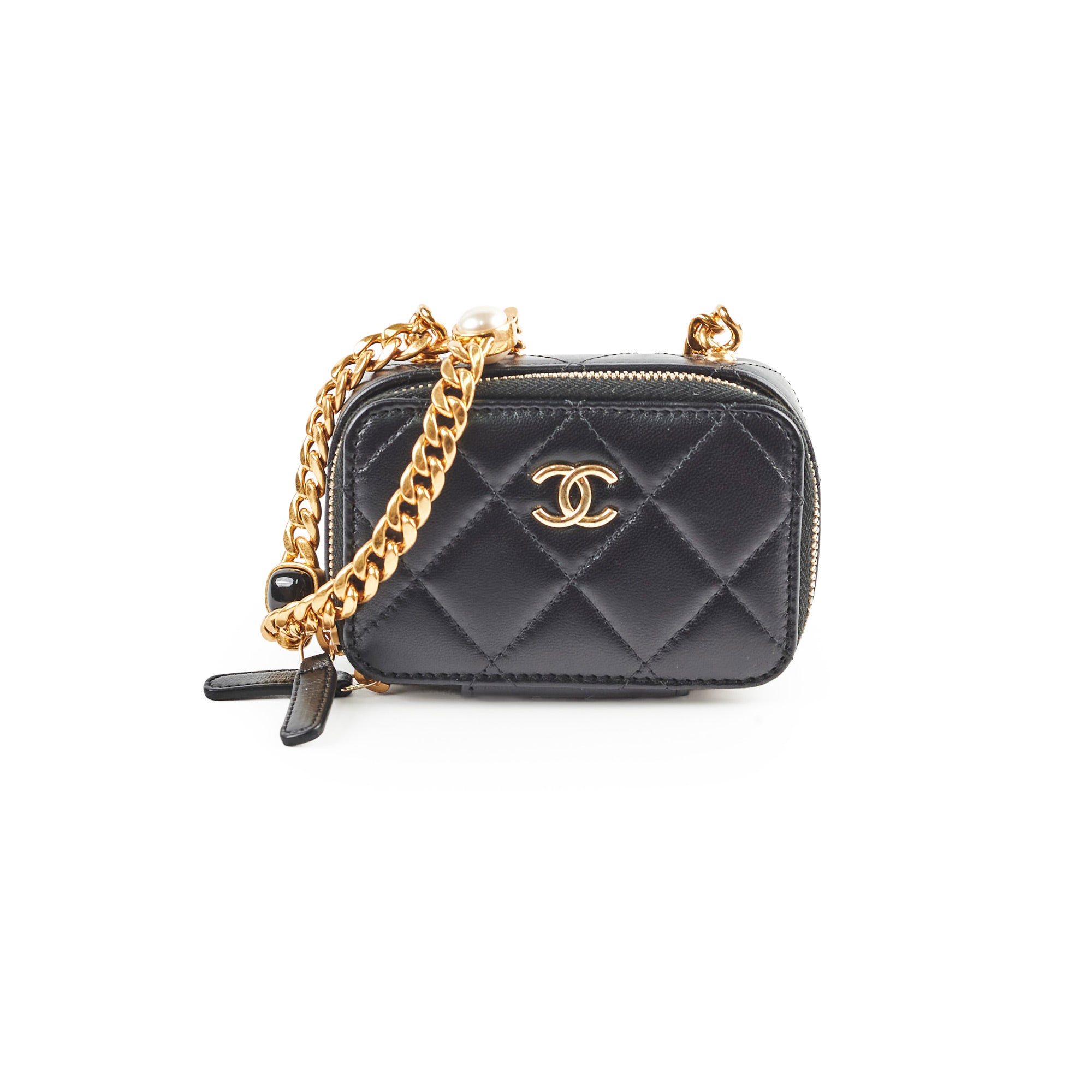Chanel Lambskin Micro Bag Black - Luxury Mini Crossbody Bag for Women | Perfect for Evening Parties, Date Nights & Special Occasions