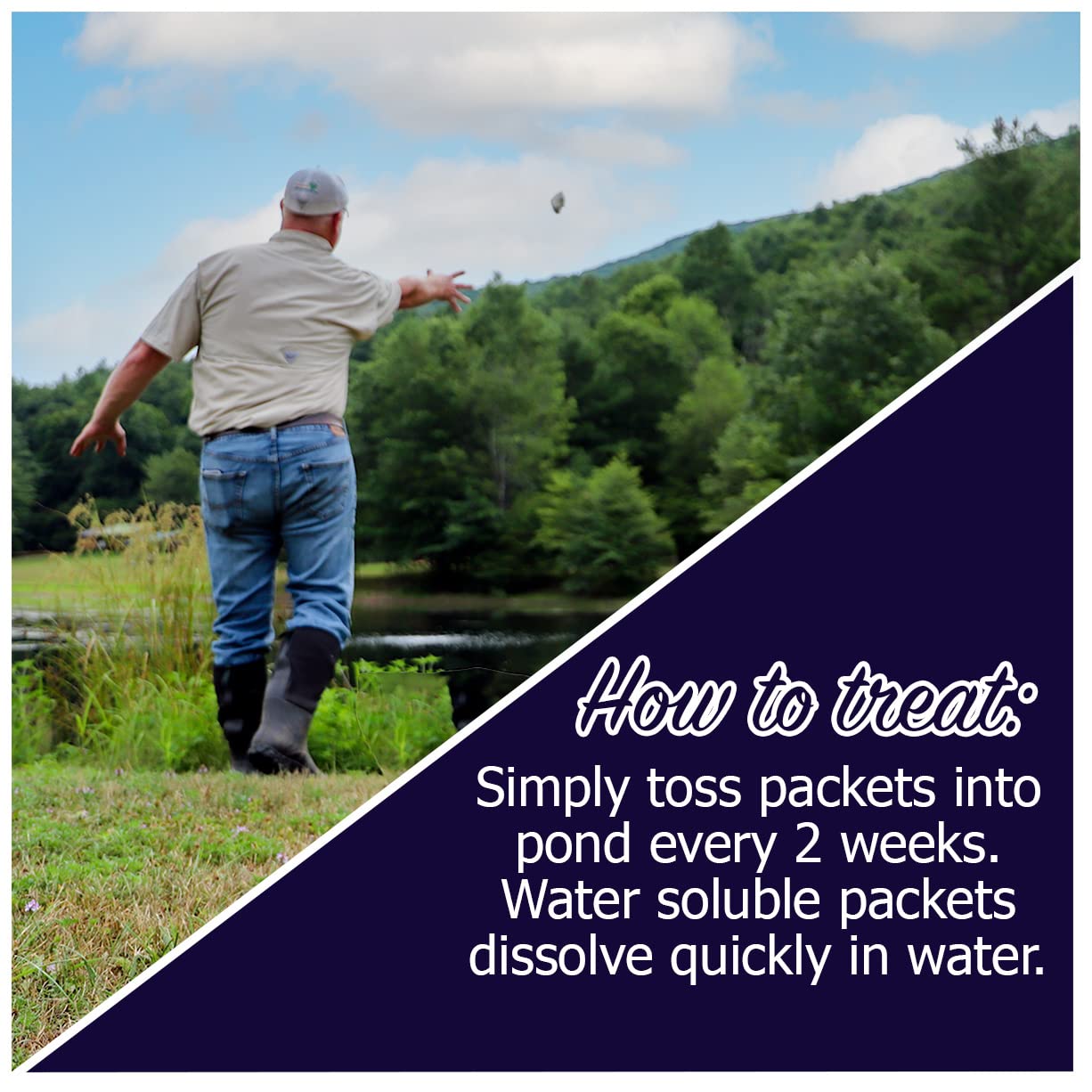 WinterGard Cold Water Pond Bacteria for Ponds - 10 lb Autumn & Winter Pond Treatment | Beneficial Bacteria Breaks Down Dead Plants & Fish Waste | Safe for Fish | Ideal for Garden Ponds, Koi Ponds & Water Features