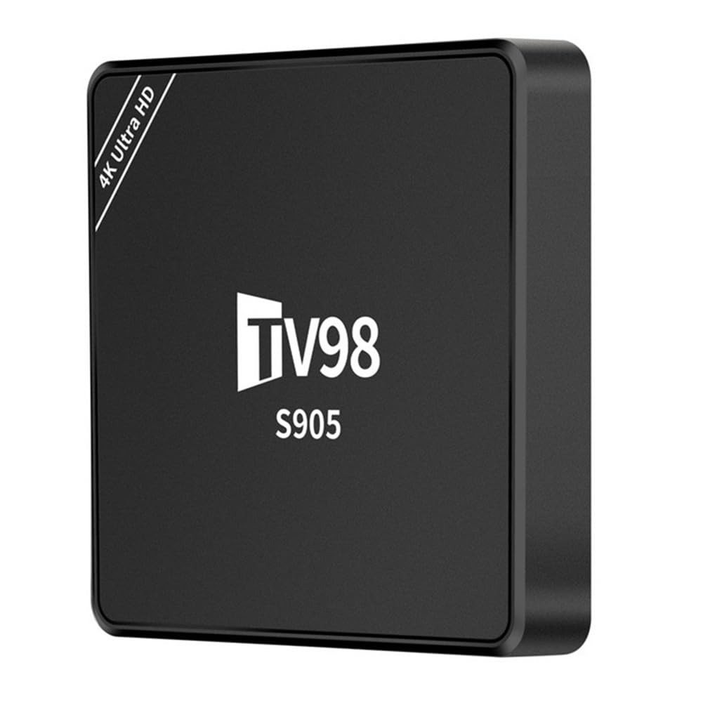 RIYAN TV98 TV Box - S9054K Android 12 Smart TV Media Player with RJ45 10M/100M Ethernet, UK Plug | 4K Ultra HD Streaming, Gaming & Home Entertainment System for Living Room & Bedroom