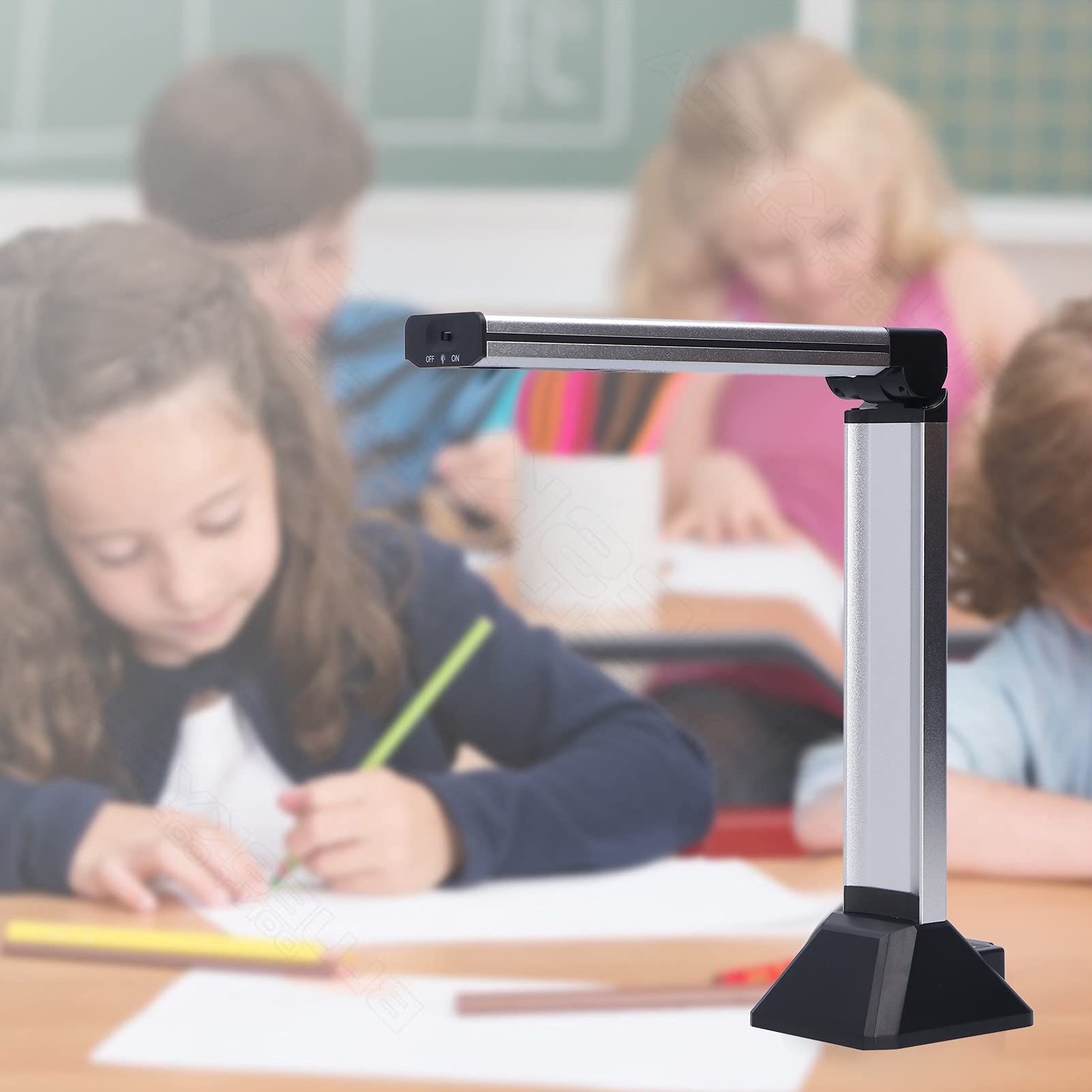 Portable A4 Document Camera Scanner for Office, Presentations & Books - High-Quality PDF & TXT Scanning | Perfect for Remote Work, Online Teaching & Document Digitization