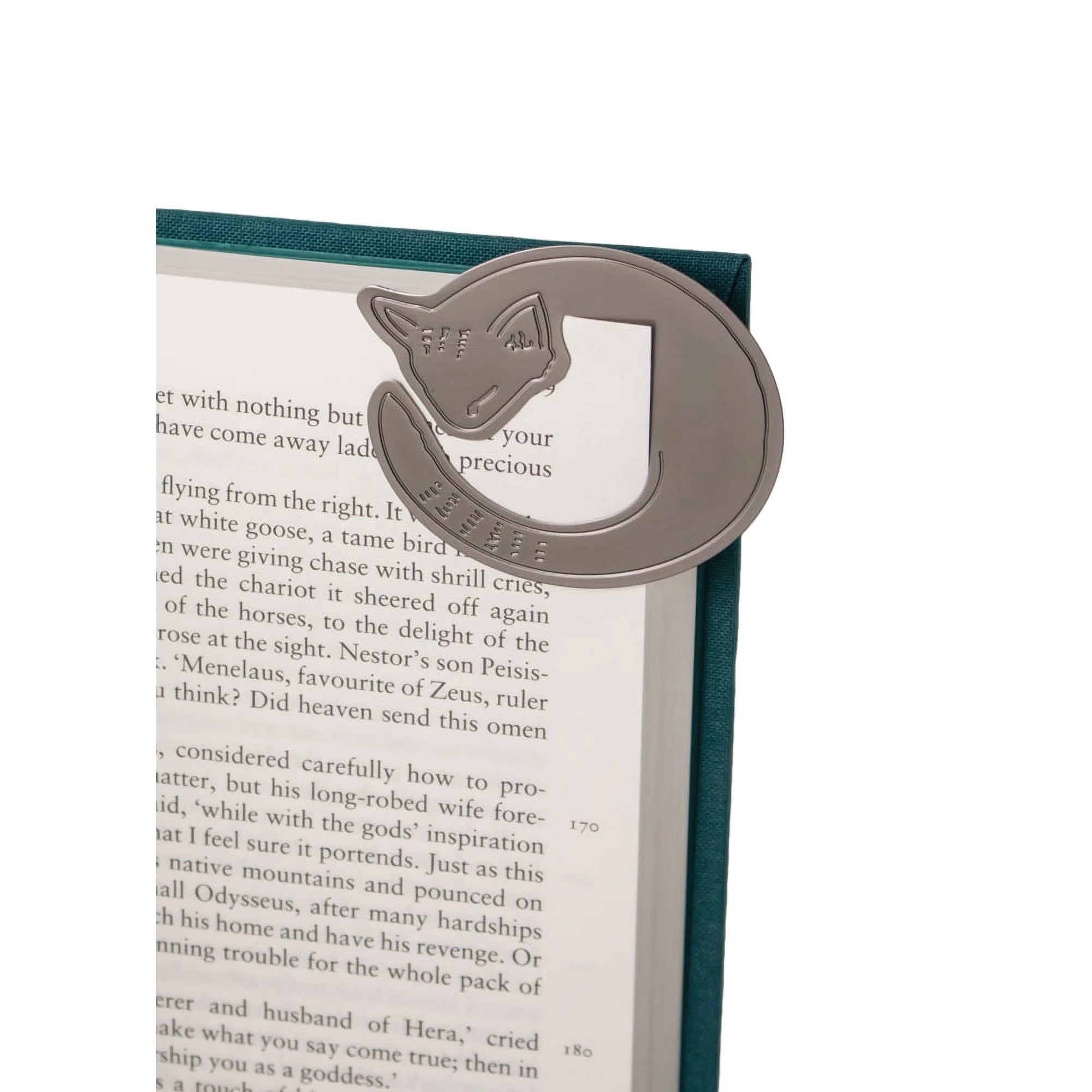 Elegant Metal Cat Bookmark with Curled Corners - Perfect for Book Lovers & Reading Enthusiasts | Ideal Gift for Readers & Cat Lovers