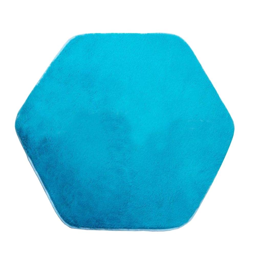 Blue Hexagonal Play Tent Floor Mat for Kids - Soft Activity Carpet for Bedroom, Playroom & Indoor Games | Perfect for Playtime, Nap Time & Toddler Activities