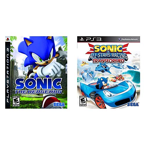Sonic the Hedgehog & Sonic & All-Stars Racing Transformed Bundle - PlayStation 3 PS3 Game - Fast Racing Action & Adventure for Kids & Adults - Perfect for Family Game Nights & Competitive Multiplayer