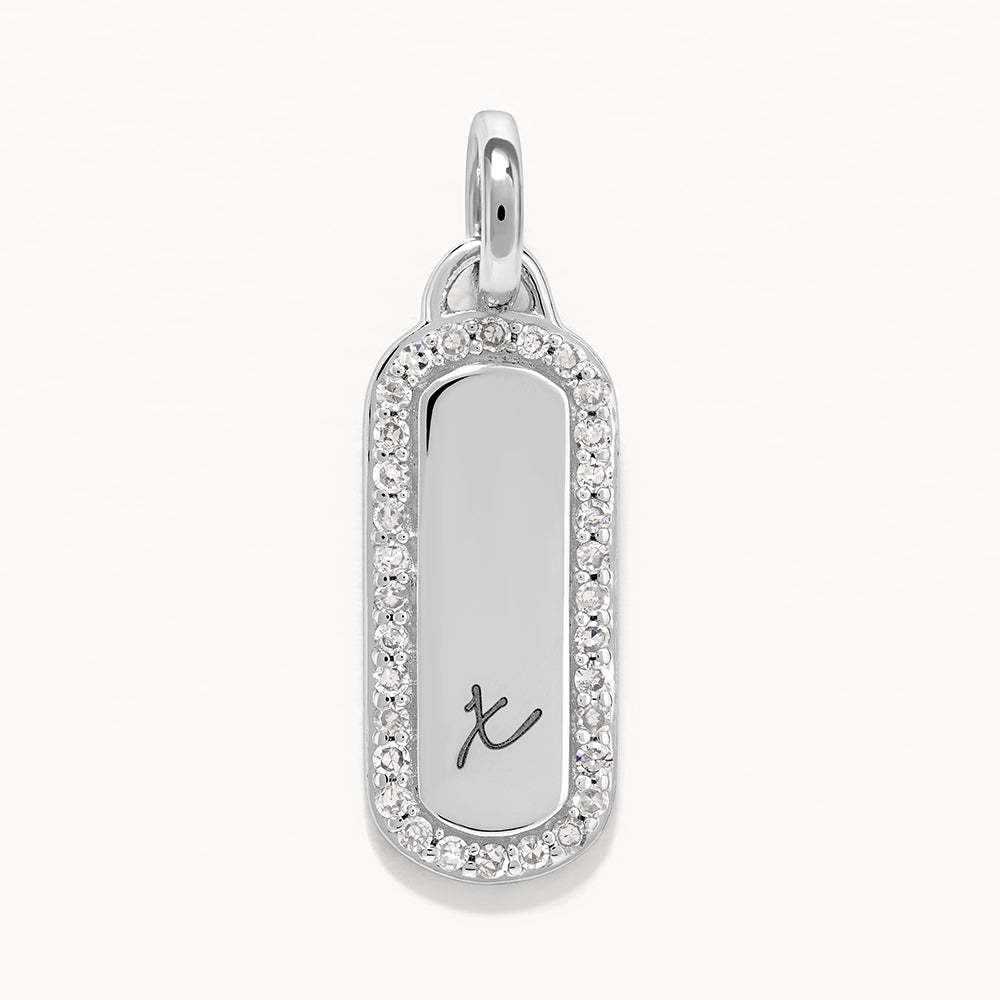 Elegant Diamond Bar Necklace in Sterling Silver - Perfect for Weddings, Anniversaries & Special Occasions