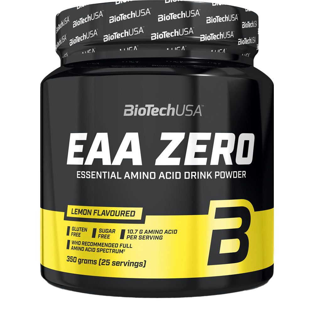 BioTechUSA EAA Zero - Lemon Ice Tea Flavor | 350g Amino Acid Supplement for Muscle Recovery & Endurance | Pre & Post Workout Drink Mix