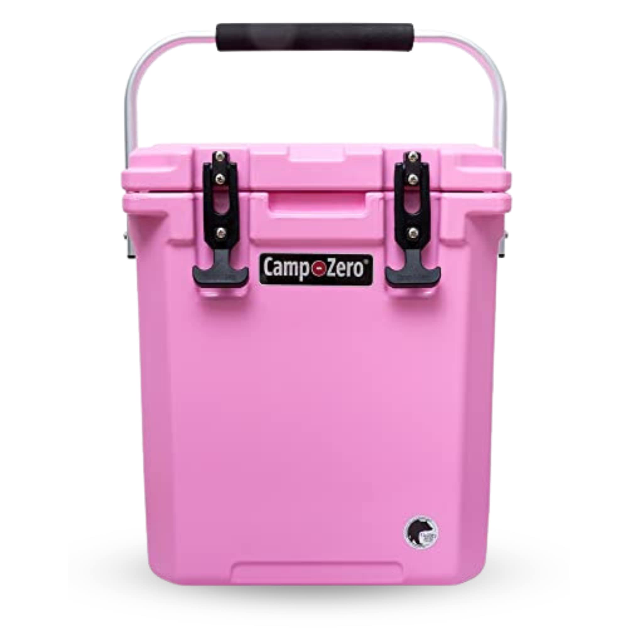 CAMP-ZERO 16L/16.9 Quart Portable Hard Cooler with Divider - Insulated for Drinks, Wine Bottles & Food - Perfect for Beach, Picnics, Boating, Camping & Travel - Features 2 Molded-in Cup Holders & Folding Aluminum Handle - Great for Outdoor Adventures & Tailgating Parties