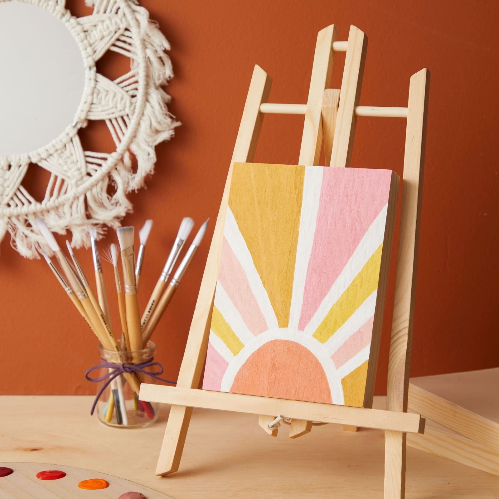 Unfinished Wood Panels for Painting - 5x7 Inches Wooden Canvas for Arts & Crafts - Pack of 6 - DIY Home Decor, Kids Art Projects, Handmade Gifts & Wall Art Supplies
