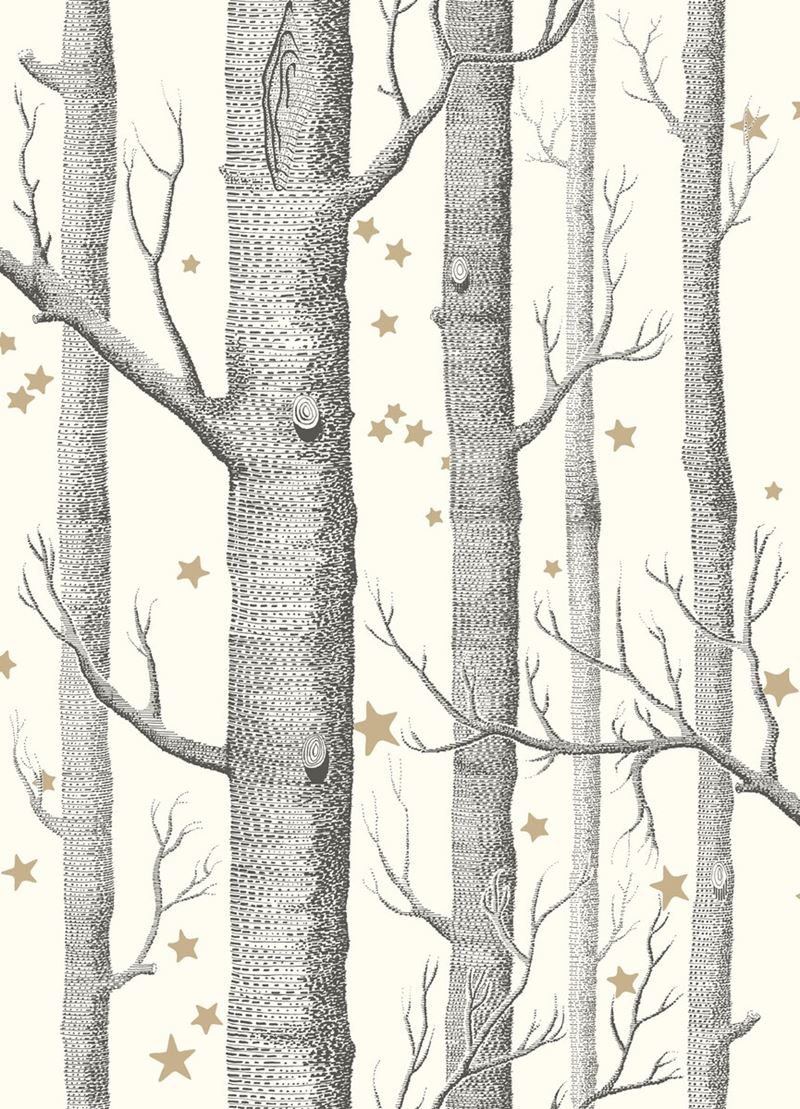 Cole & Son Woods Stars Wallpaper - Premium Peel & Stick Wallpaper for Bedroom, Living Room, Nursery | Easy to Install Removable Wallpaper Decor