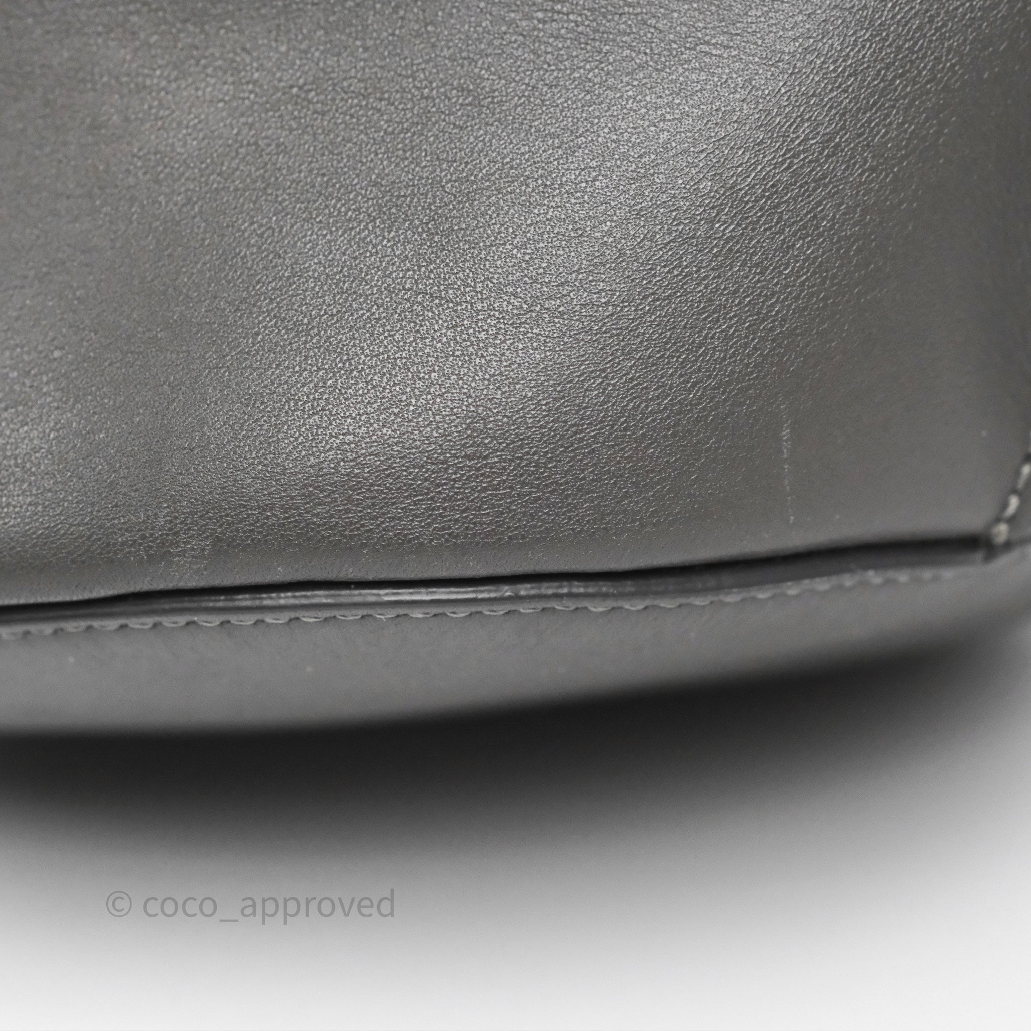 Celine Nano Bucket Bag in Grey Smooth Calfskin Leather - Women's Luxury Shoulder Handbag for Work, Travel & Everyday Use