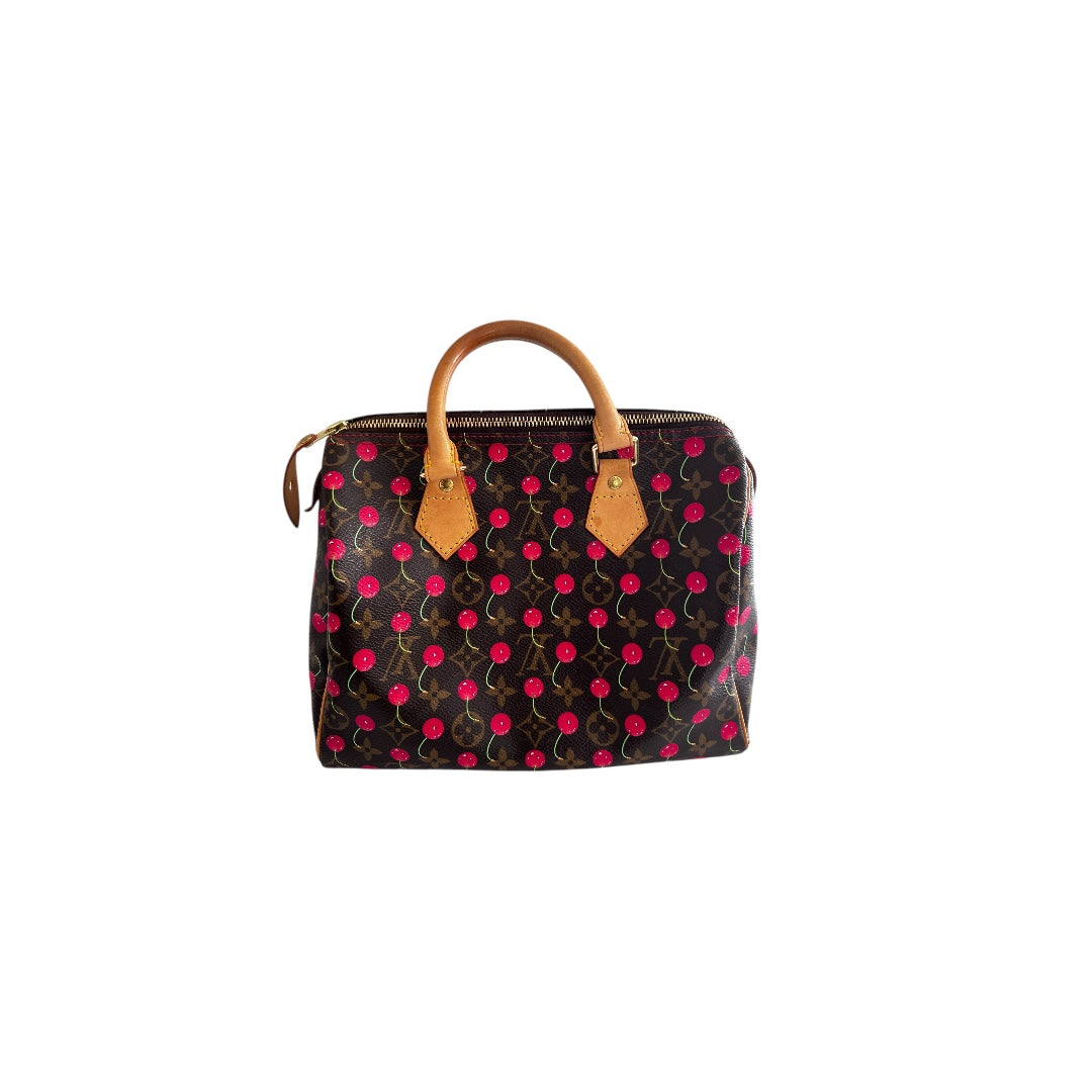 Louis Vuitton Monogram Cherry Speedy 25 Handbag - Stylish Crossbody Purse for Women, Perfect for Work, Travel & Everyday Use