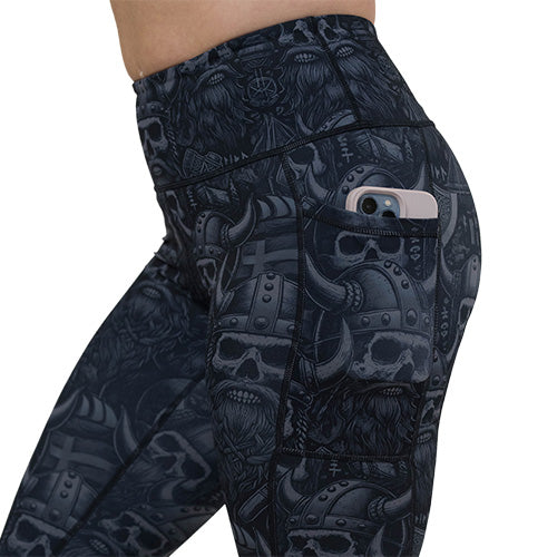 Valhalla Leggings for Women - High Waist Yoga Pants with Pockets, Soft & Stretchy Workout Leggings - Perfect for Gym, Running, Yoga & Lounge Wear