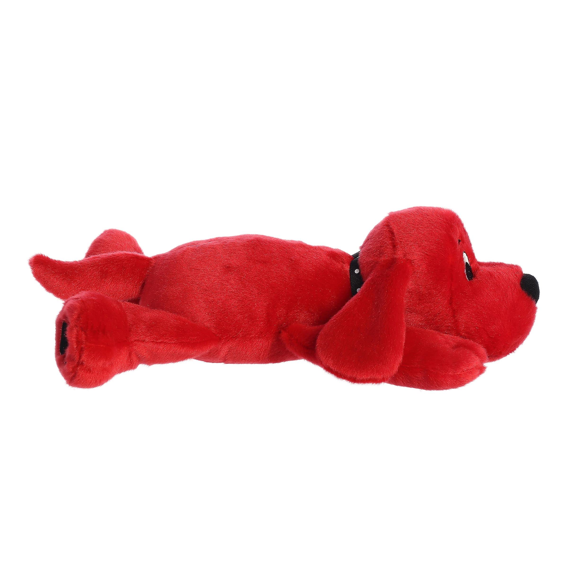 Aurora Playful Clifford Laying Plush Stuffed Animal - 11 Inch Red Dog Toy for Kids, Nostalgic Childhood Companion - Perfect for Cuddling, Gifts, and Bedtime Comfort