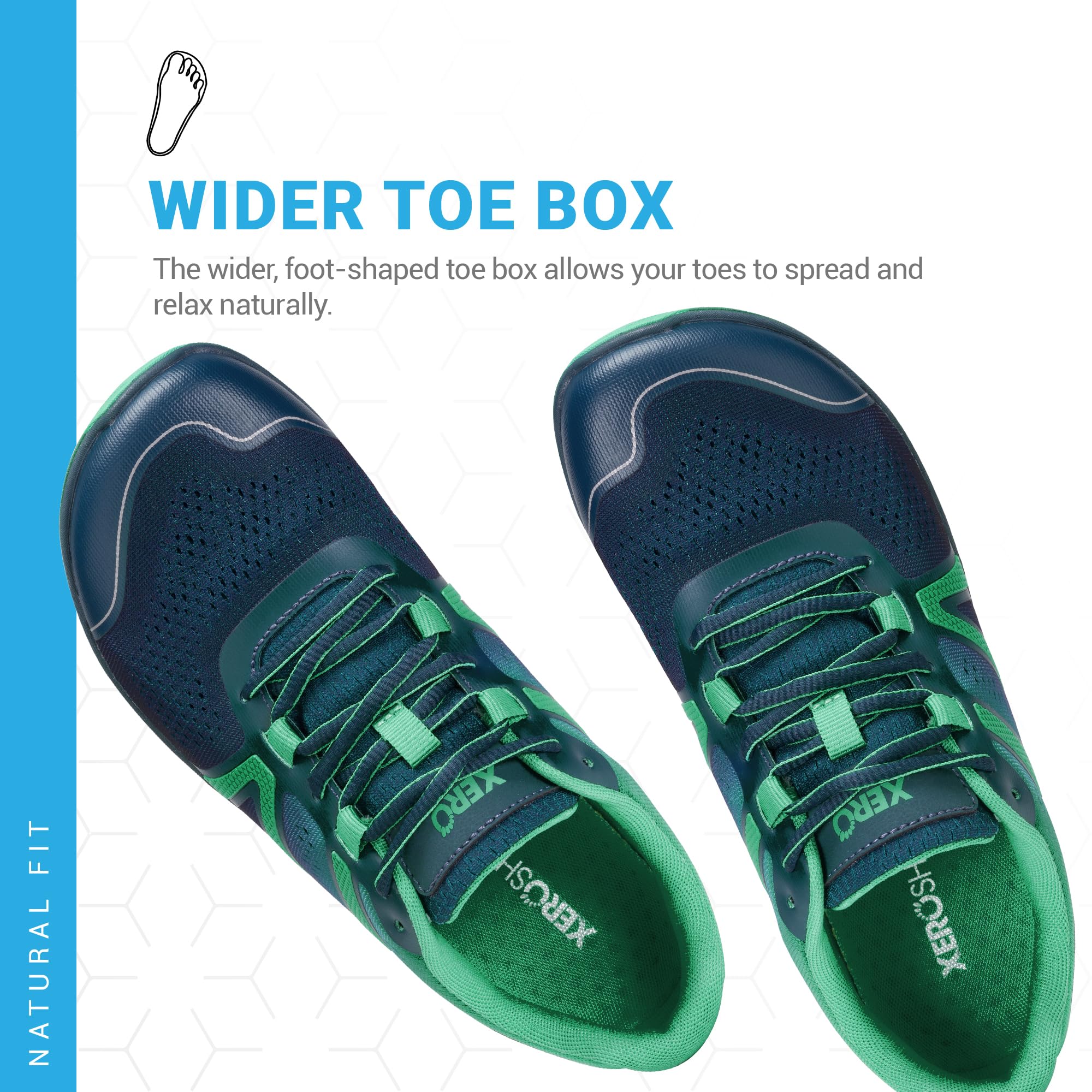 Xero Shoes Barefoot Running Shoes for Women - Minimalist, Zero Drop, Wide Toe Box Trail Running & Gym Workout Shoes | Lightweight & Flexible for Natural Movement | Perfect for Trail Running, Gym Training & Outdoor Activities