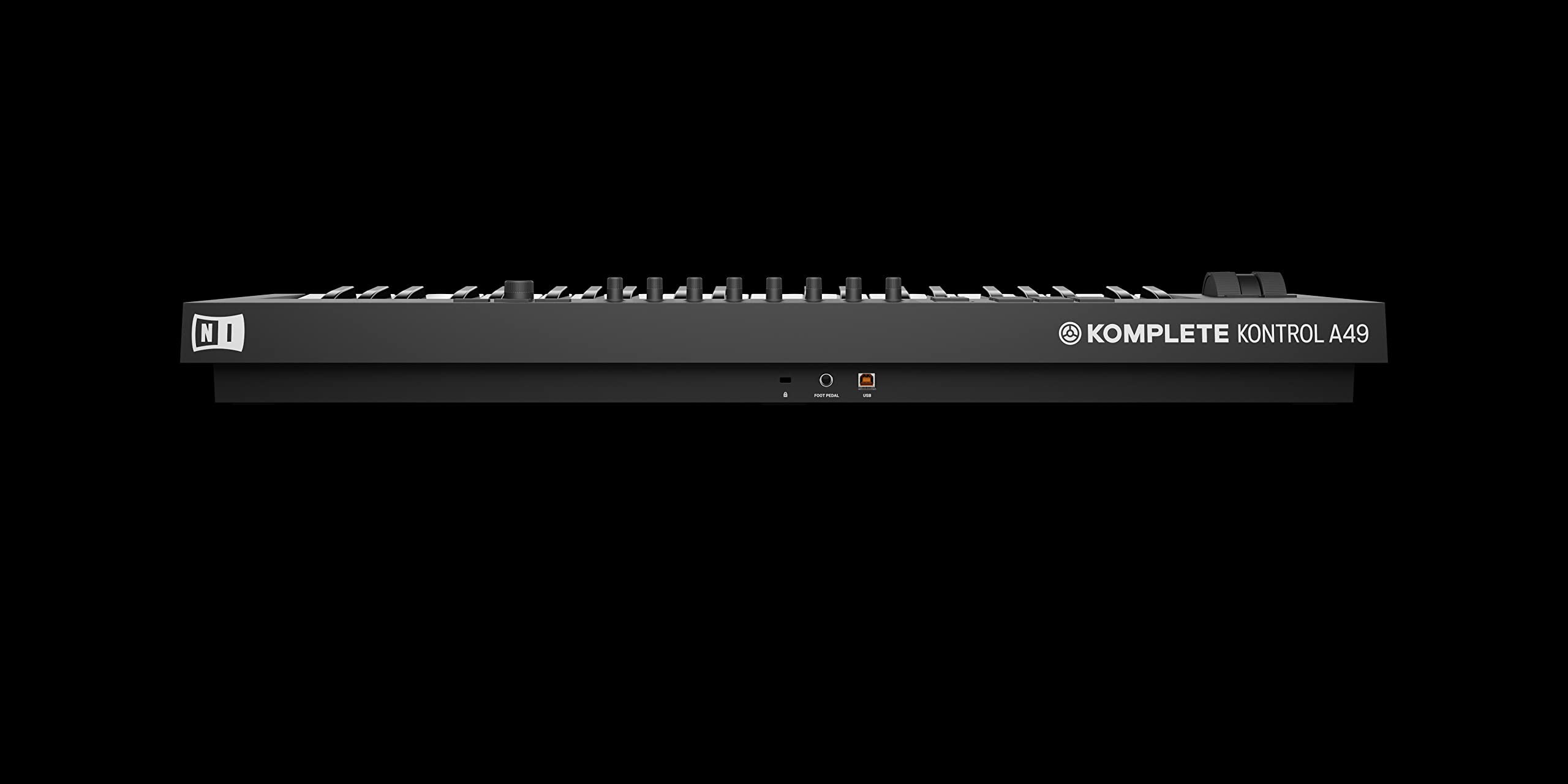 Native Instruments A49 Komplete Kontrol MIDI Keyboard Controller - Premium 49-Key USB Music Production Keyboard for Producers & Beat Makers - Perfect for Home Studio Recording, Live Performance & Music Creation