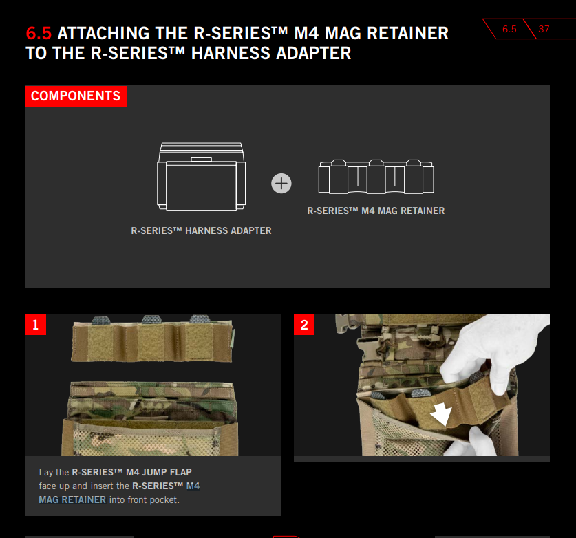 Crye Precision R Series M4 Magazine Retainer - Tactical Rifle Accessory for AR-15 & M4 - Perfect for Military, Law Enforcement & Airsoft Use