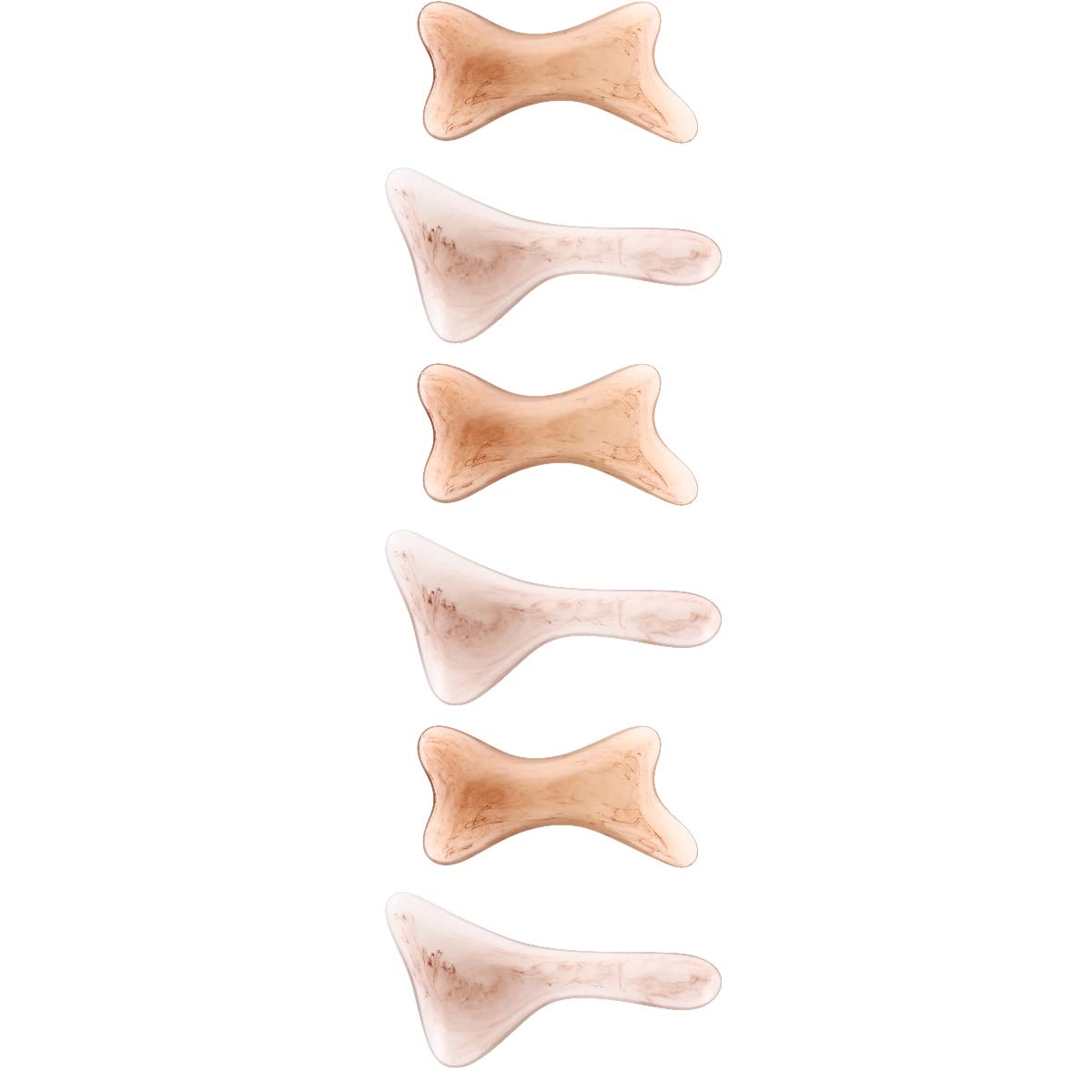 6-Piece Body Scraping Plate Set - Gua Sha Massage Board for Meridian Therapy, Muscle Relief & Detox - Perfect for Spa, Home Wellness & Self-Care Routine