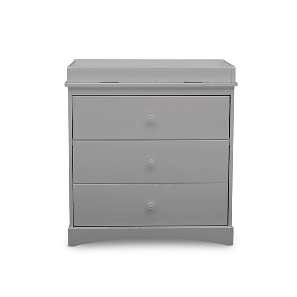 Sutton 3-Drawer Baby Dresser with Changing Table Top - Nursery Storage Solution for Diapers, Clothes & Essentials