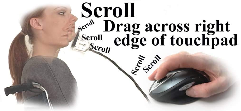 Hands Free Touchpad for Computer Control - Swipe with Chin, Assistive Device for Disabled (ETP001HFT) - Ideal for Mobility-Impaired Users & Hands-Free Computing