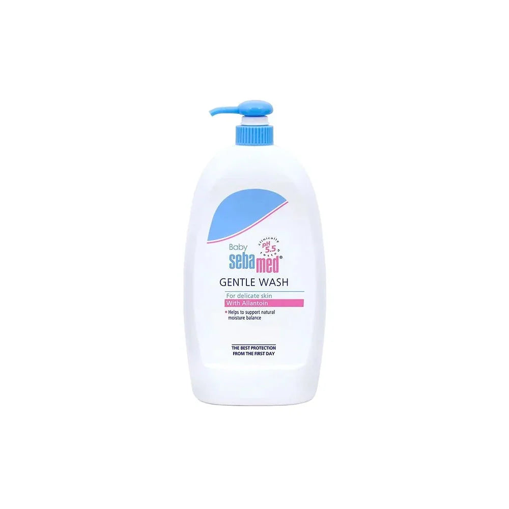 Sebamed Baby Gentle Wash 400ml - pH 5.5 Balanced Hypoallergenic Shampoo & Body Wash for Newborns & Sensitive Skin - Perfect for Daily Bath Time & Pediatrician Recommended Care