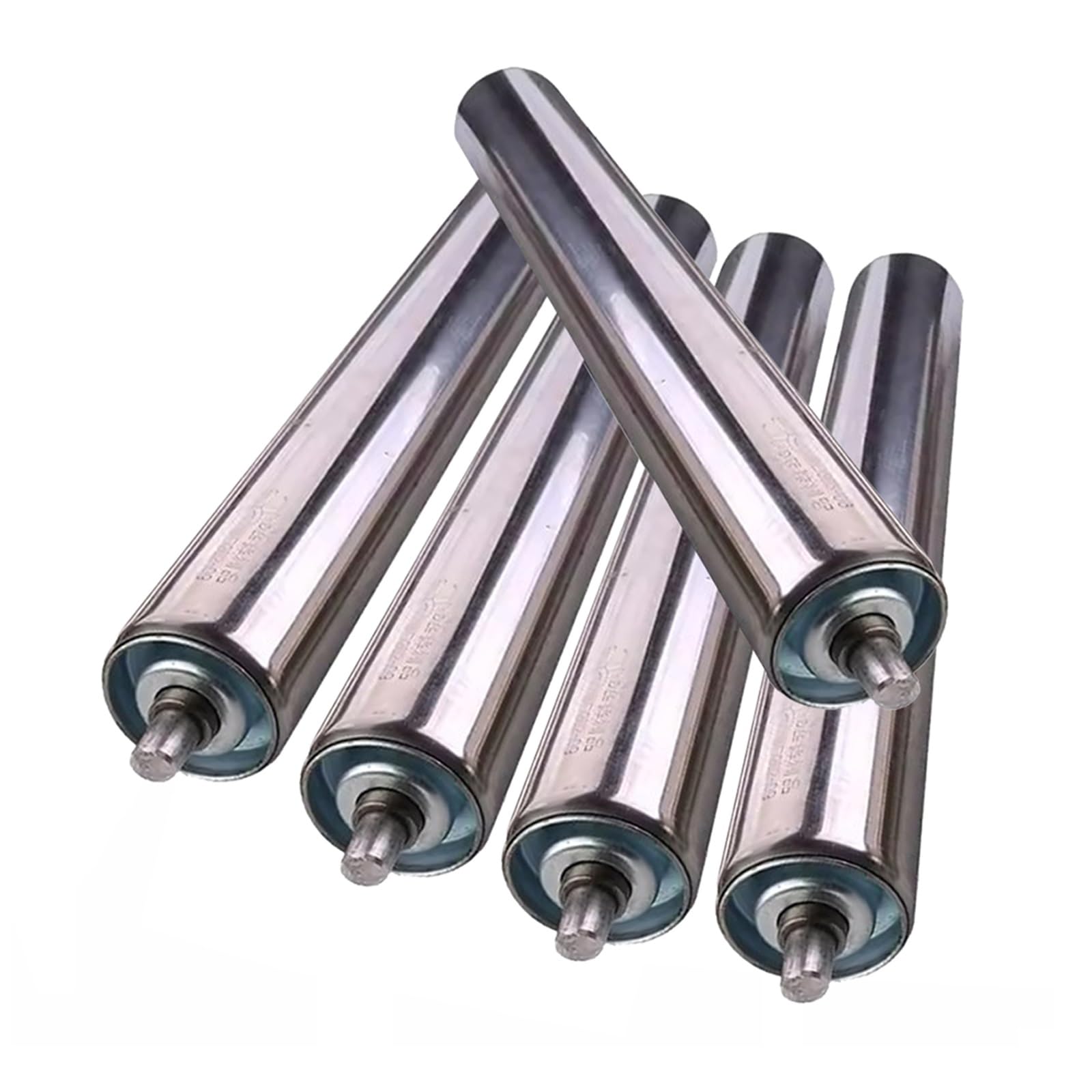 Stainless Steel Conveyor Rollers 4-40 Inch (5 Pack) - Commercial Grade Gravity Rollers for Factory, Warehouse & DIY Projects - 38mm/1.5